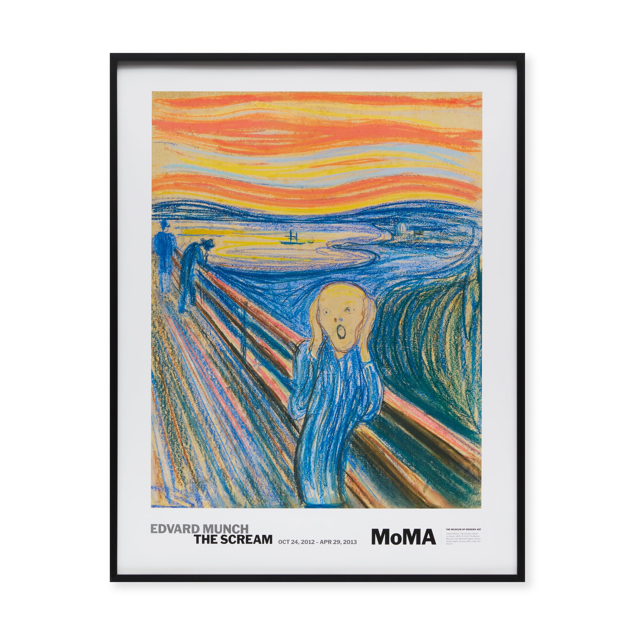 Edvard Munch The Scream Framed Exhibition Poster – MoMA Design Store