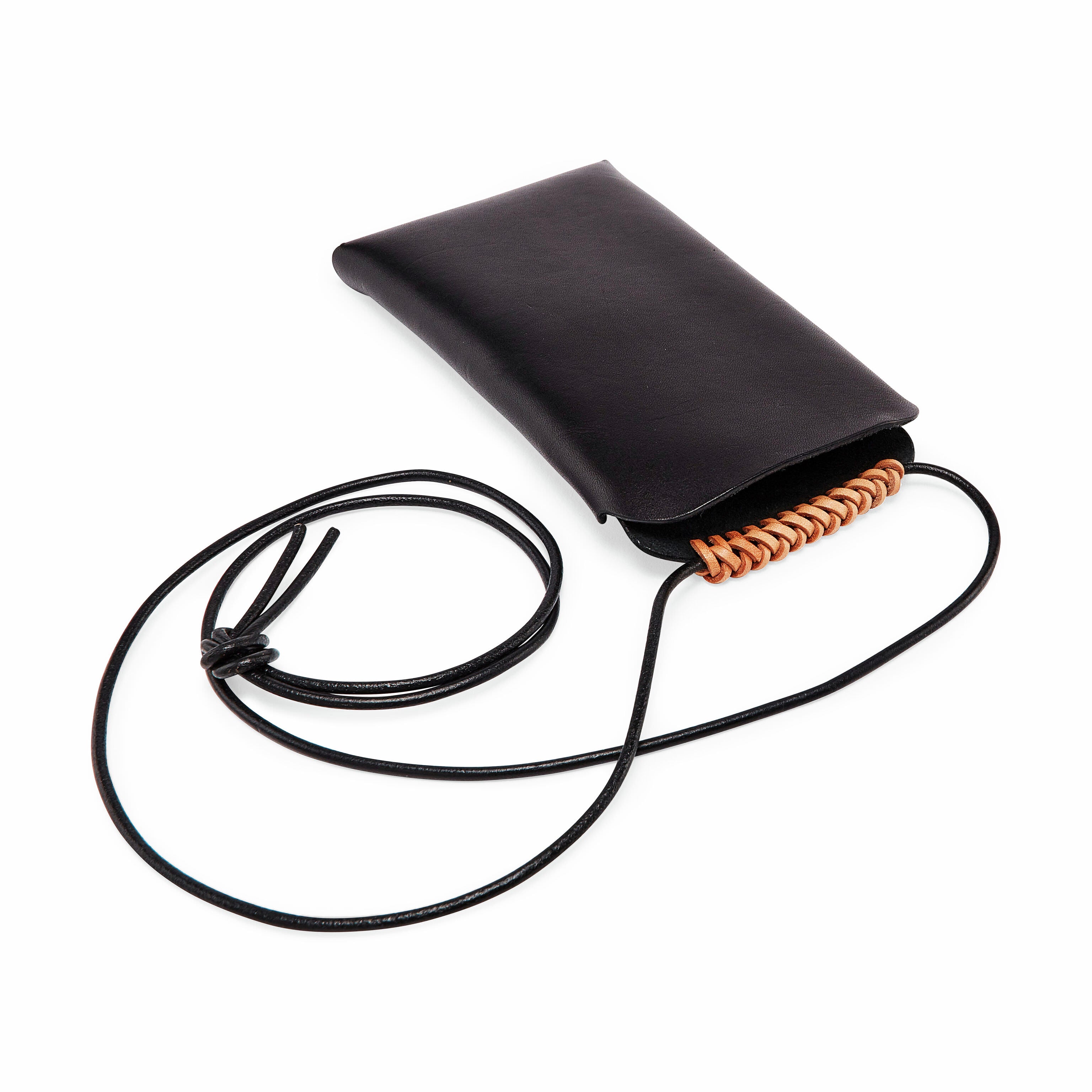 Woven iPhone Pouch Bag Black MoMA Design Store