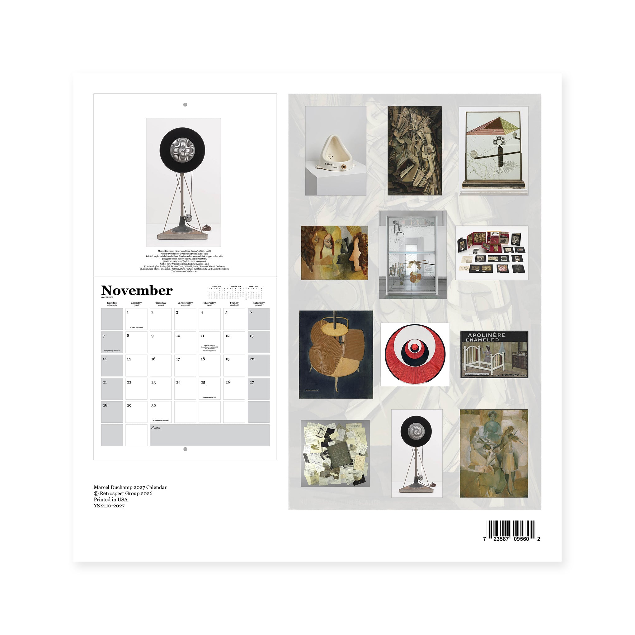 2027 Duchamp Wall Calendar – MoMA Design Store