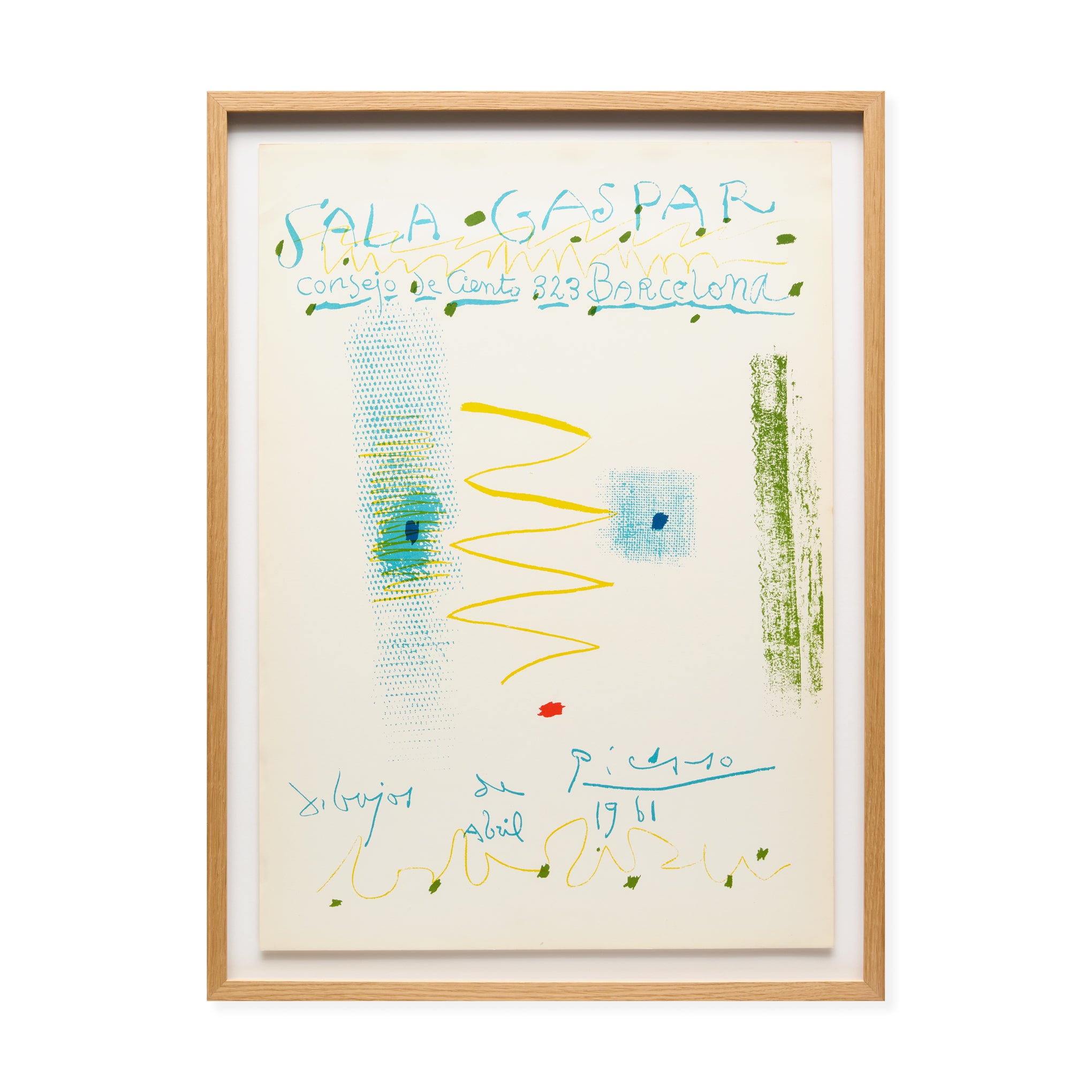 Pablo Picasso Consejo de Ciento Framed Poster – MoMA Design Store