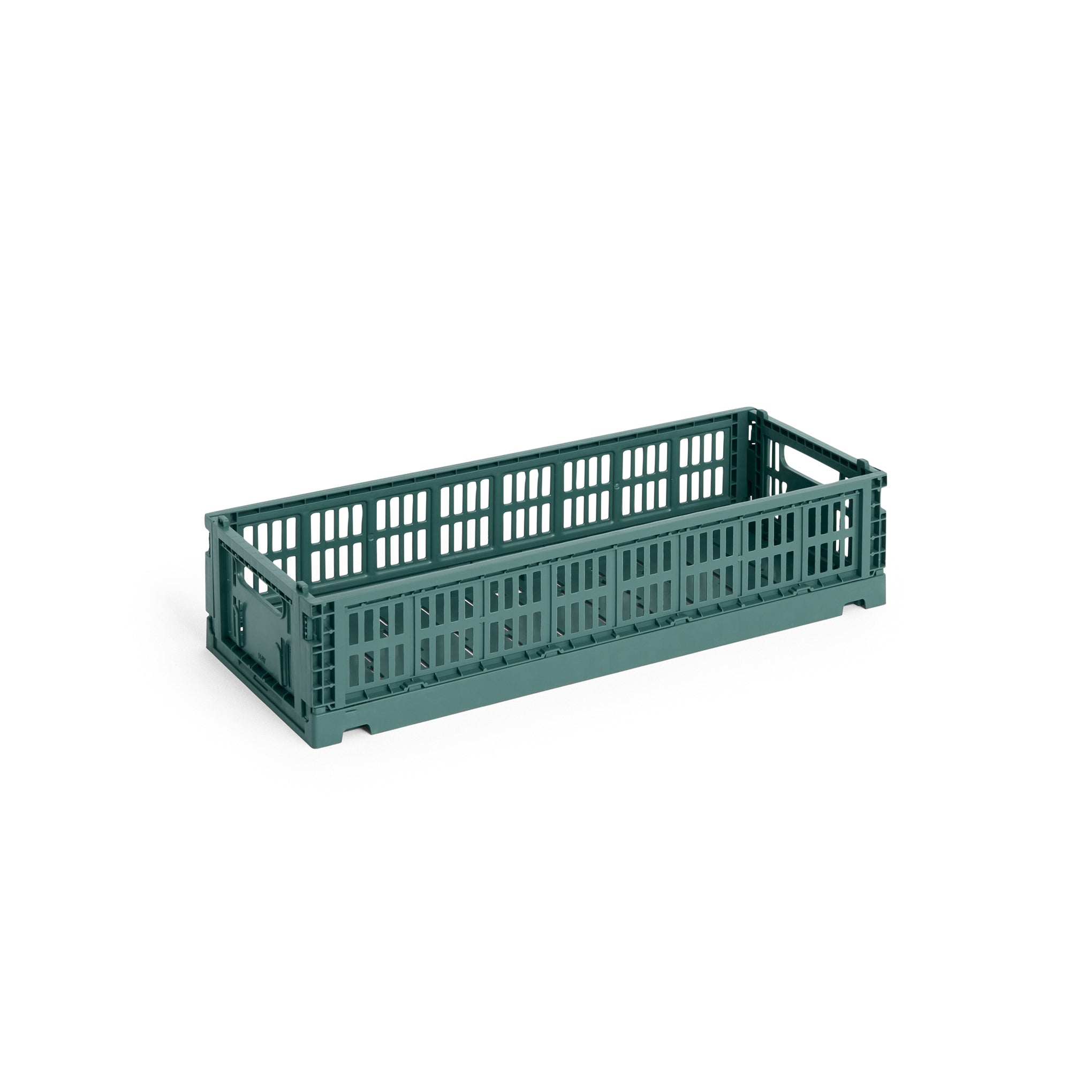 HAY Recycled Plastic Collapsible Color Crate - Dark Green – MoMA