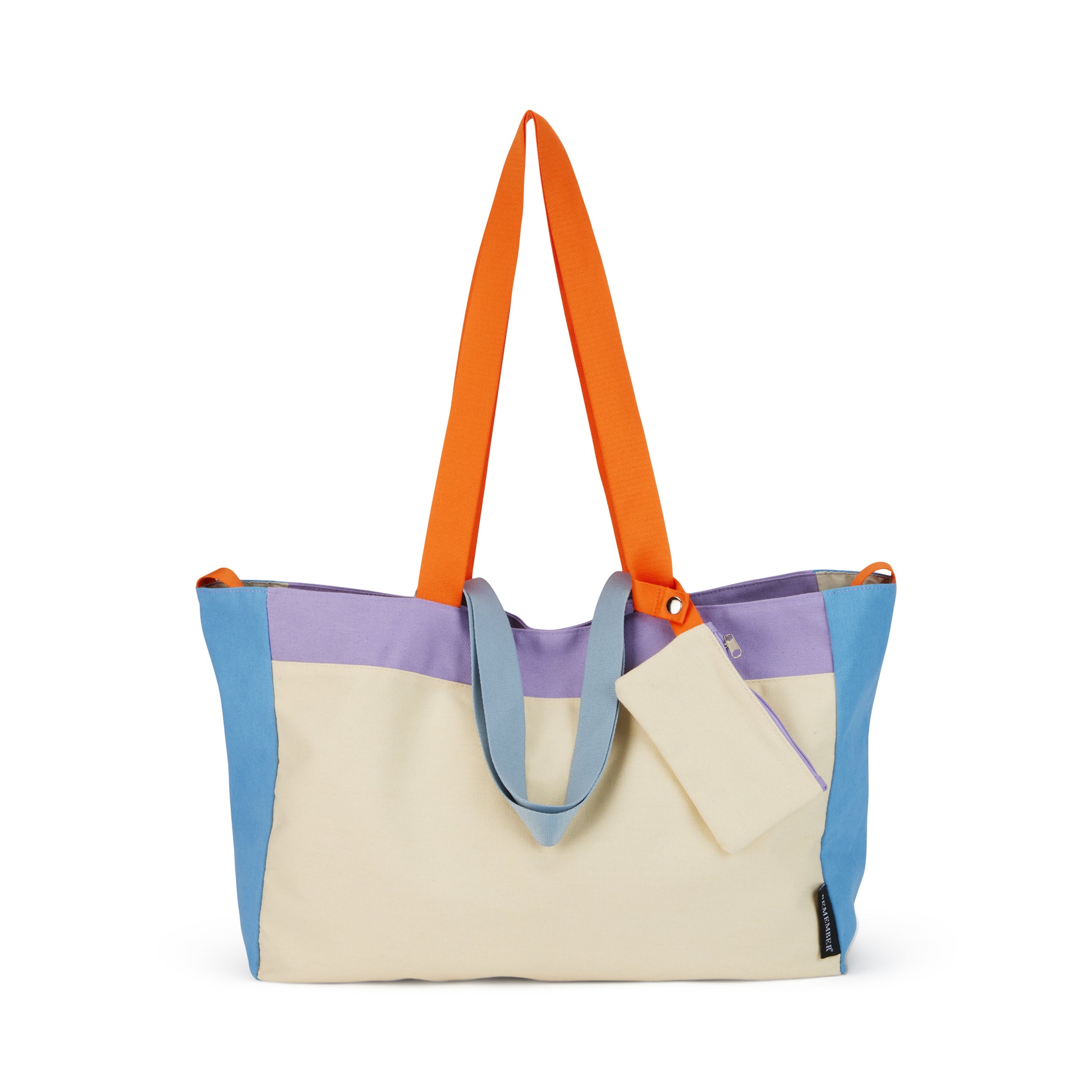 Colorful Oversized Cotton Canvas Tote Bag - Natural – MoMA
