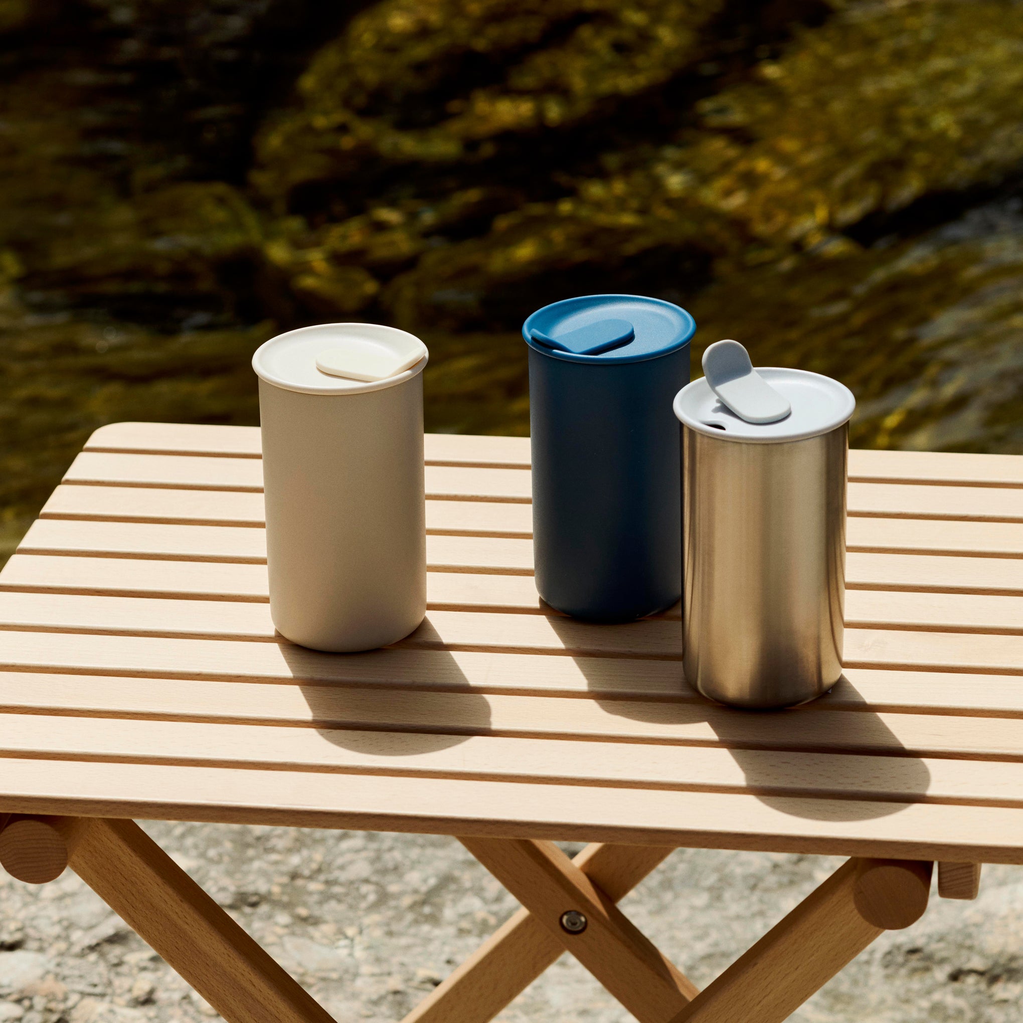 【未使用】HAY インテリア カップ 琺瑯 コップ 6点セット売り 完売品 食器 HAY Outdoor Market by Jasper Morrison Shop Thermo Mug - Blue