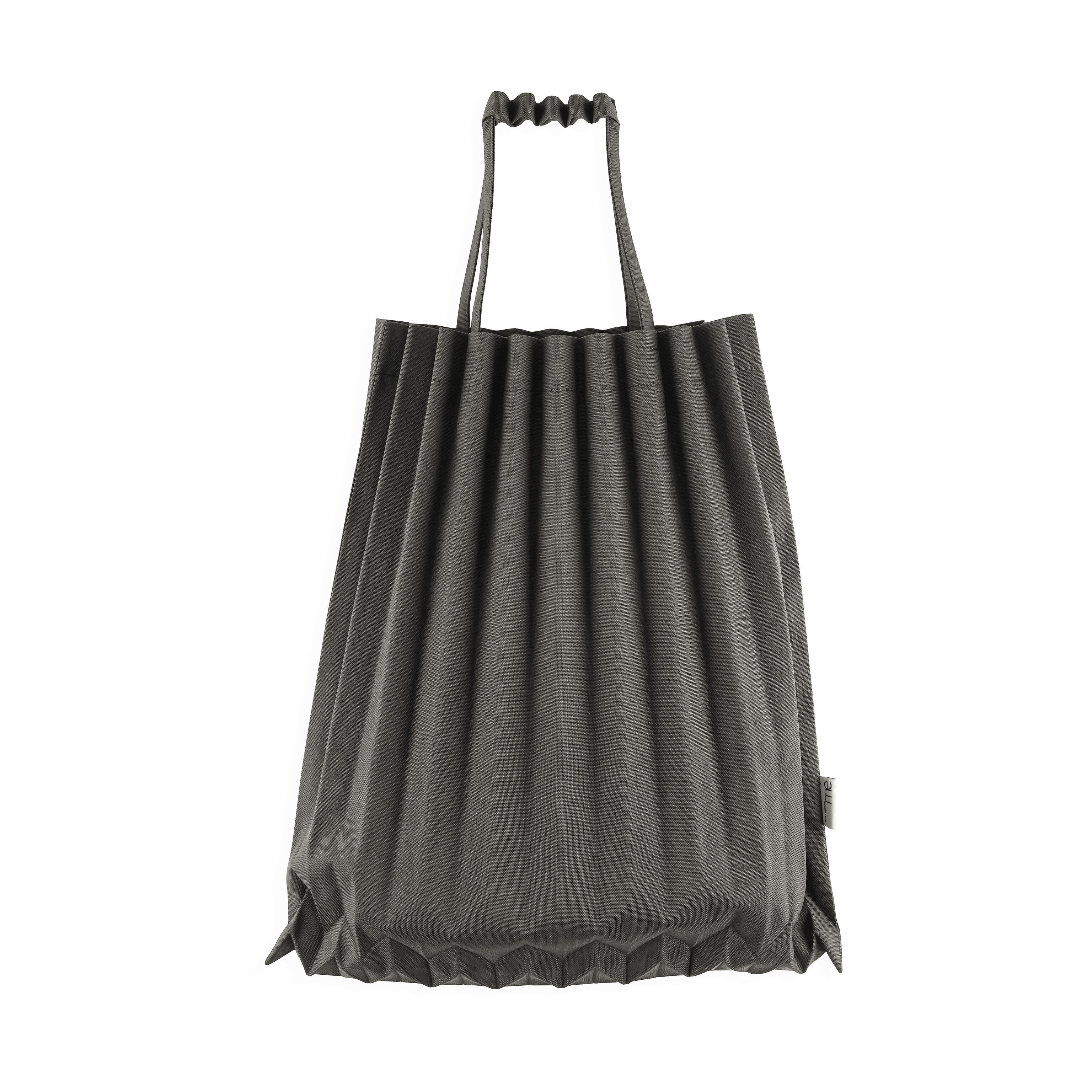 me ISSEY MIYAKE Recycled Polyester Trunk Pleats Bag - Charcoal