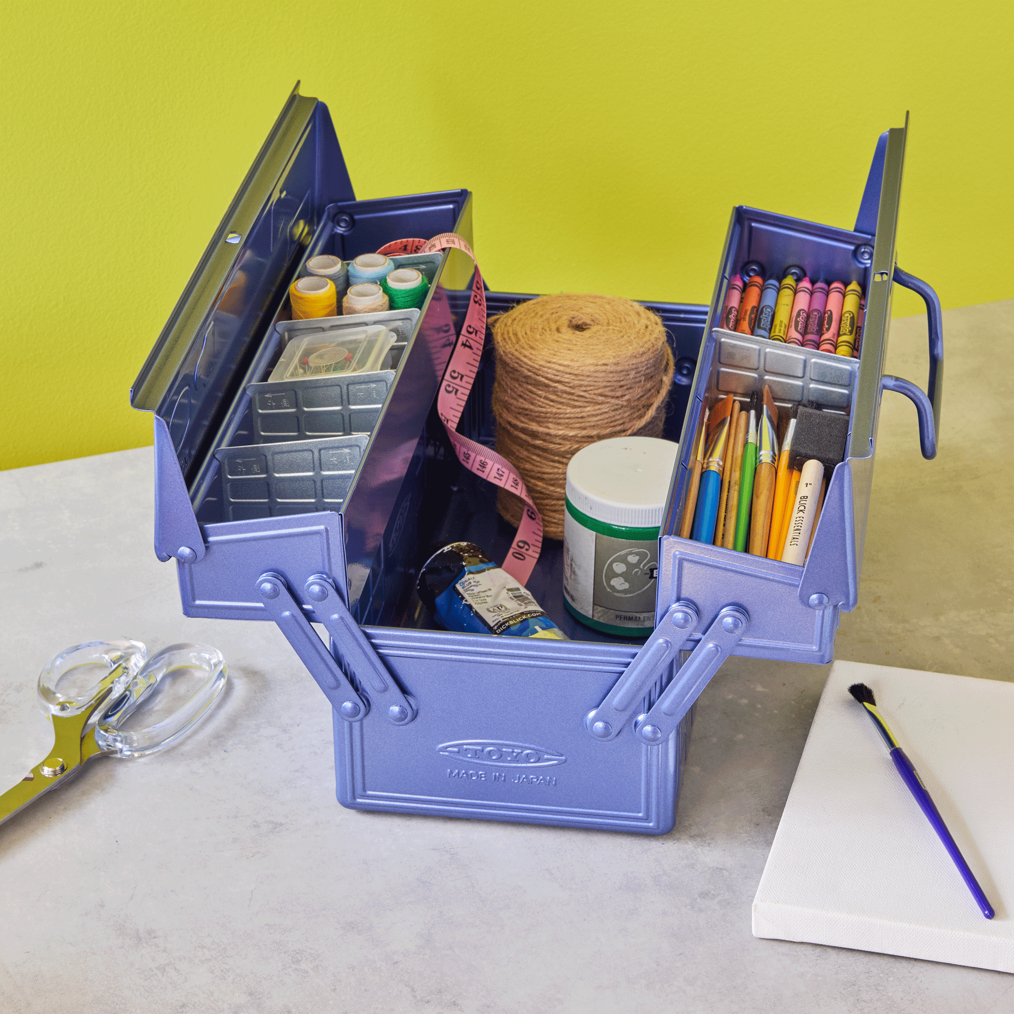 Toyo ST-350 Tool Box - Metallic Periwinkle – MoMA Design Store Toyo ST-350 Tool Box - Metallic Periwinkle – MoMA Design Store