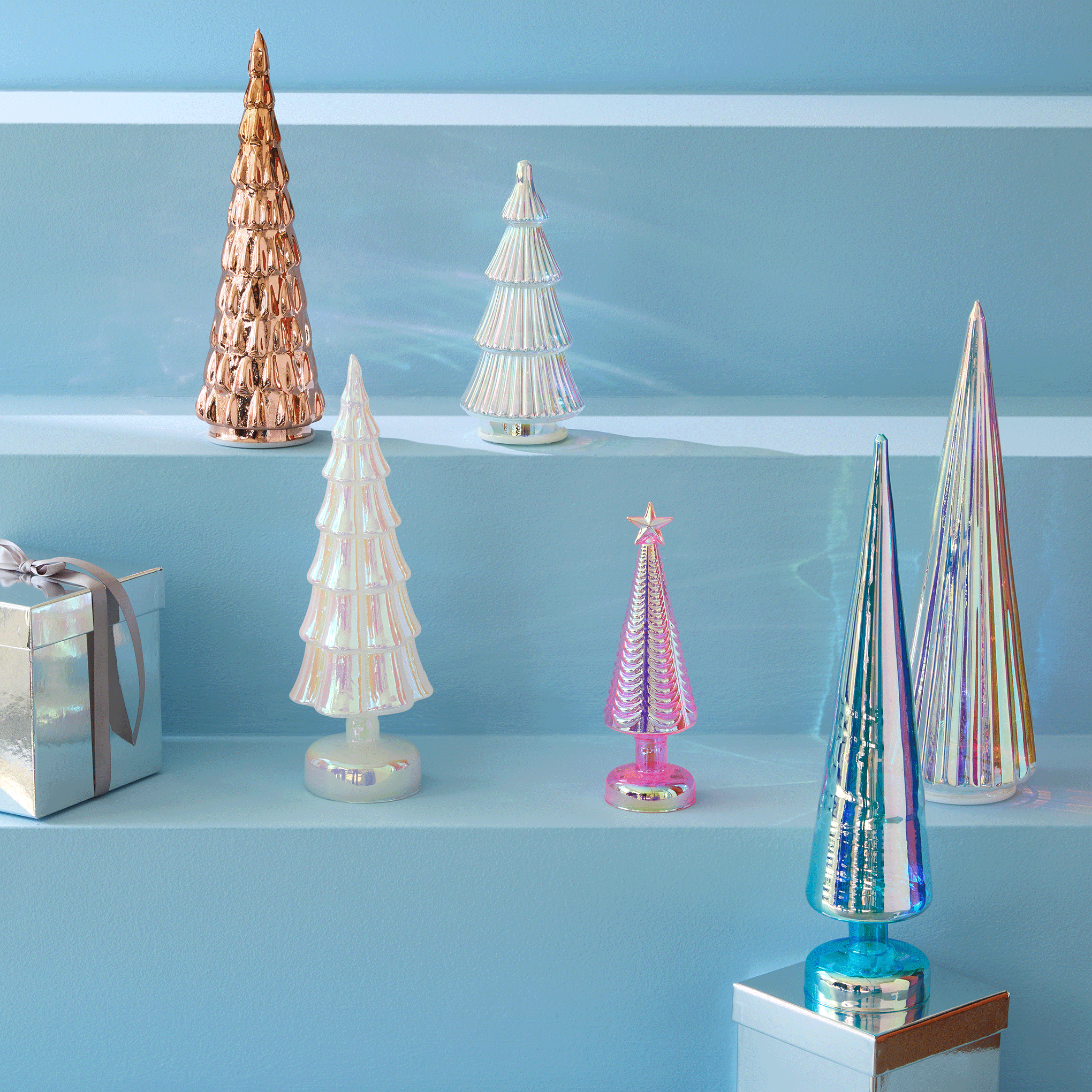 MoMA LED Glass Lighted Tree- Large - Multi – MoMA Design Store