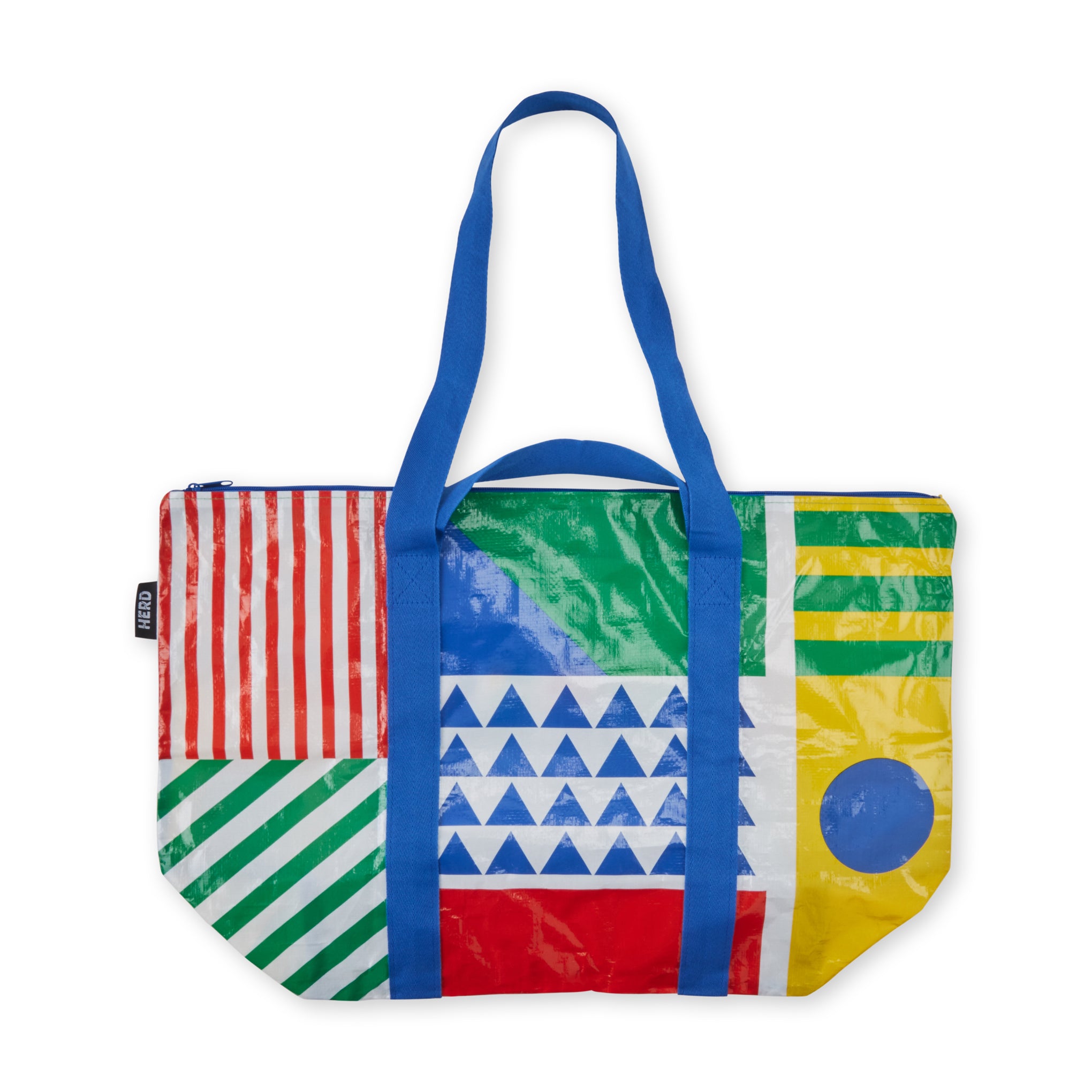 Herd Recycled Plastic Zipper Tote Bag Memphis Multi MoMA Design Store herd-recycled-plastic-zipper-tote-bag-memphis-multi-moma-design-store