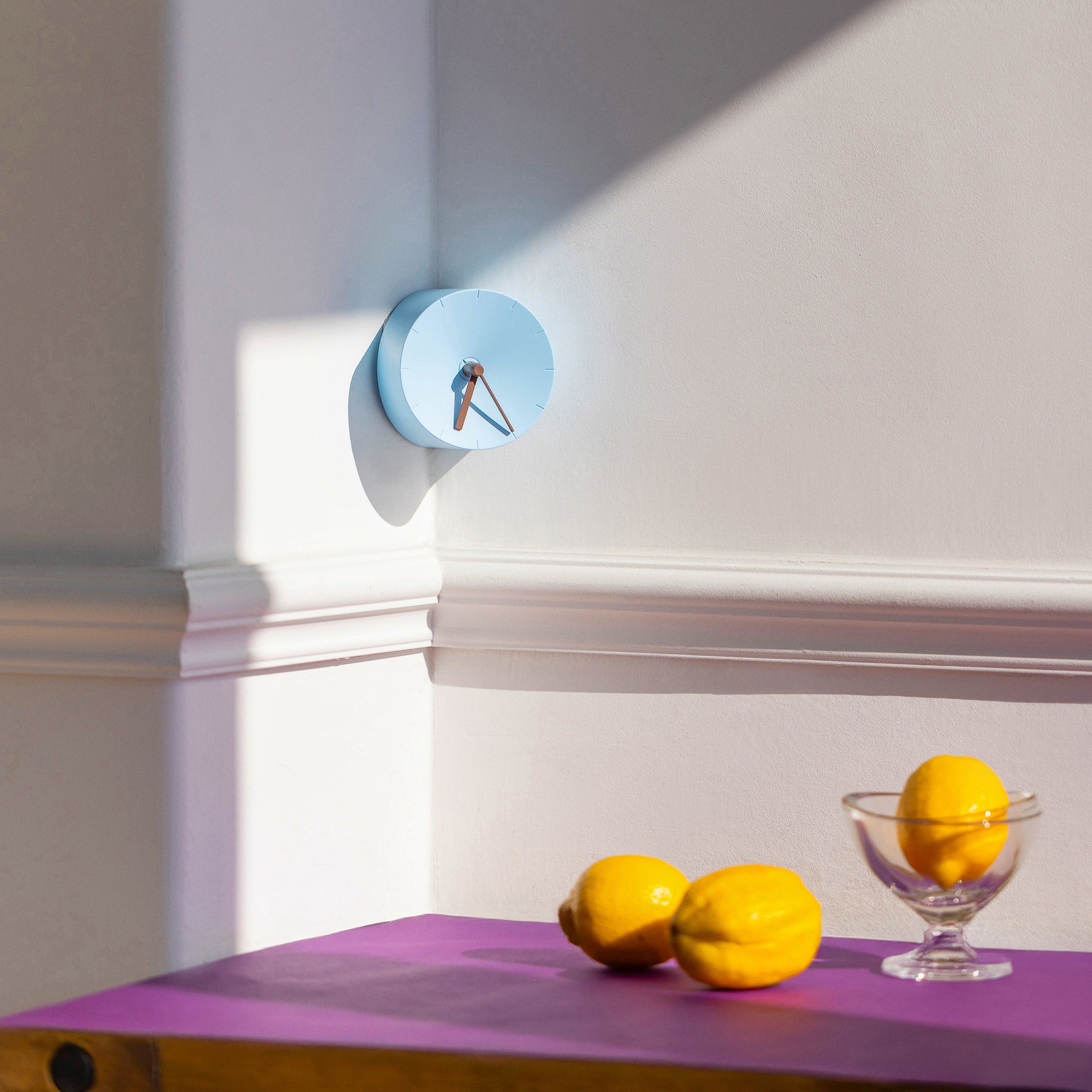 Corner Desk Clock - Light Blue – MoMA Design Store