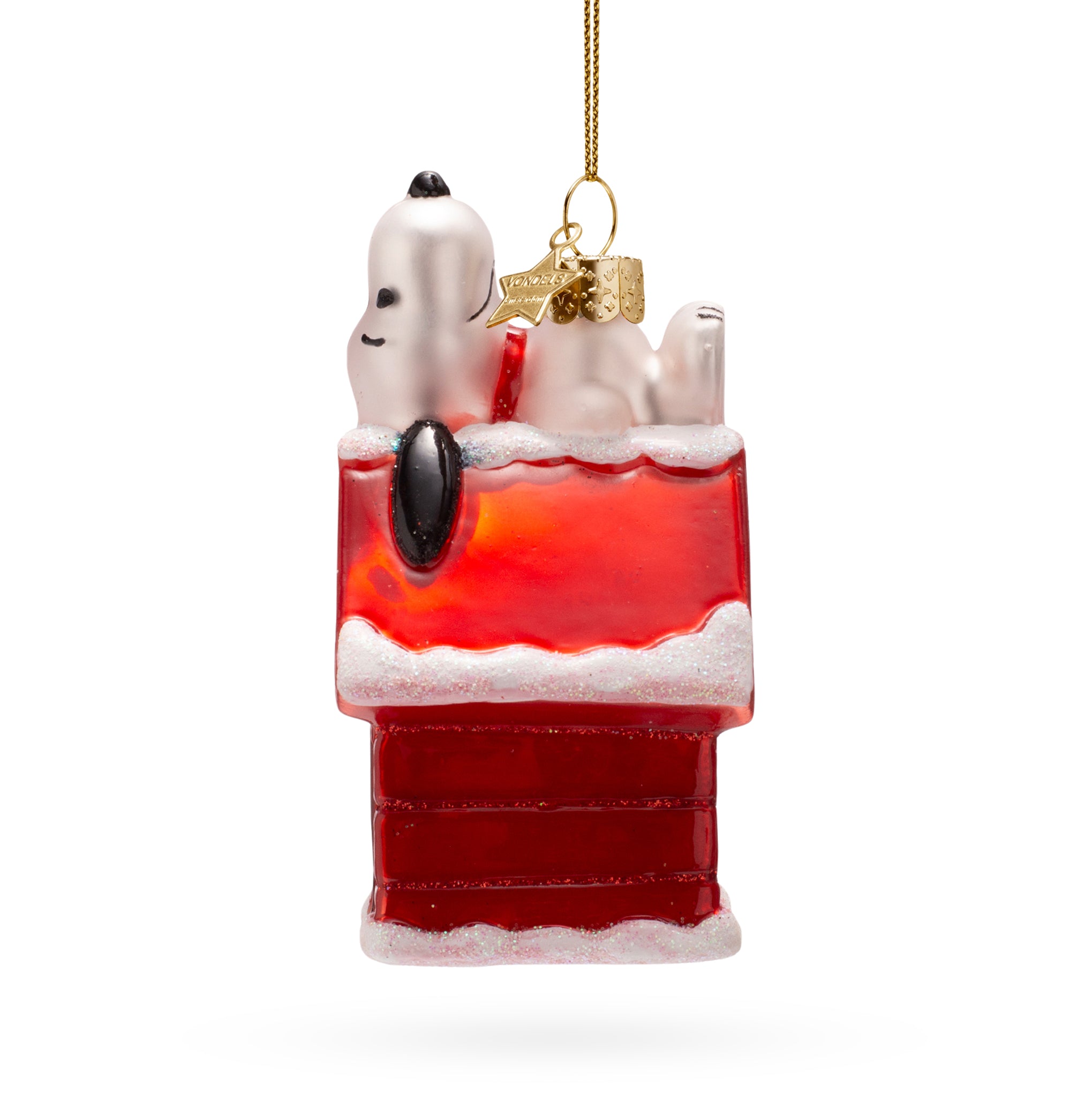 Snoopy Glass Holiday Ornament - Snoopy on Doghouse – MoMA Design Store