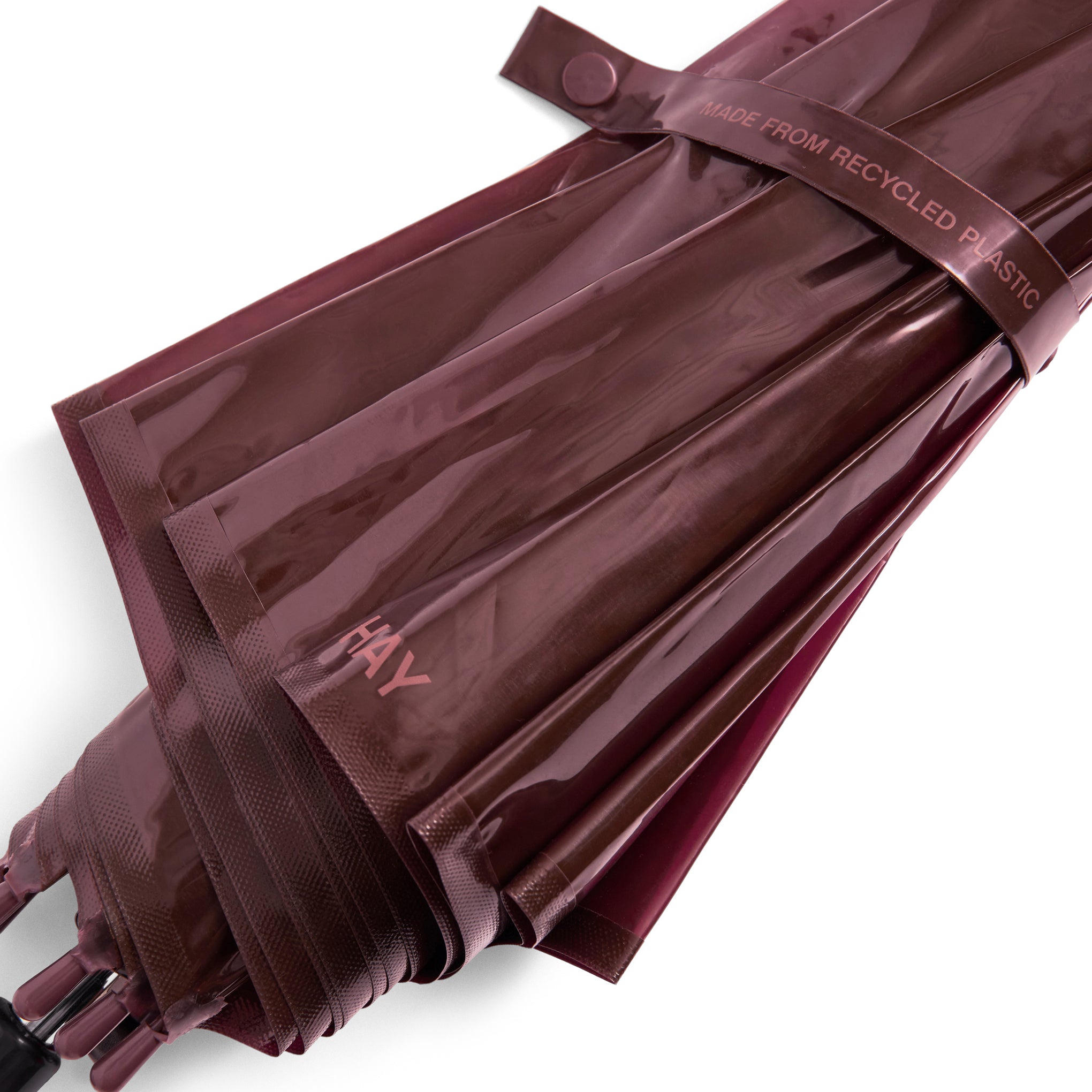 HAY Canopy Stick Recycled Plastic Umbrella - Burgundy – MoMA