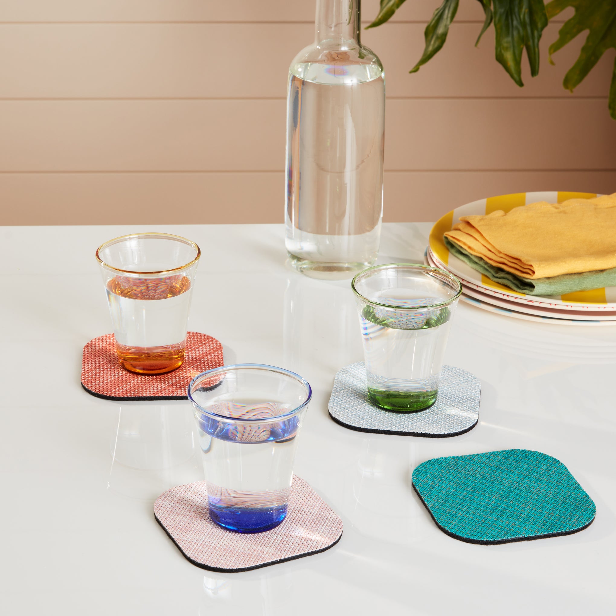 Chilewich Basketweave Coasters Set of 4 MoMA Design Store