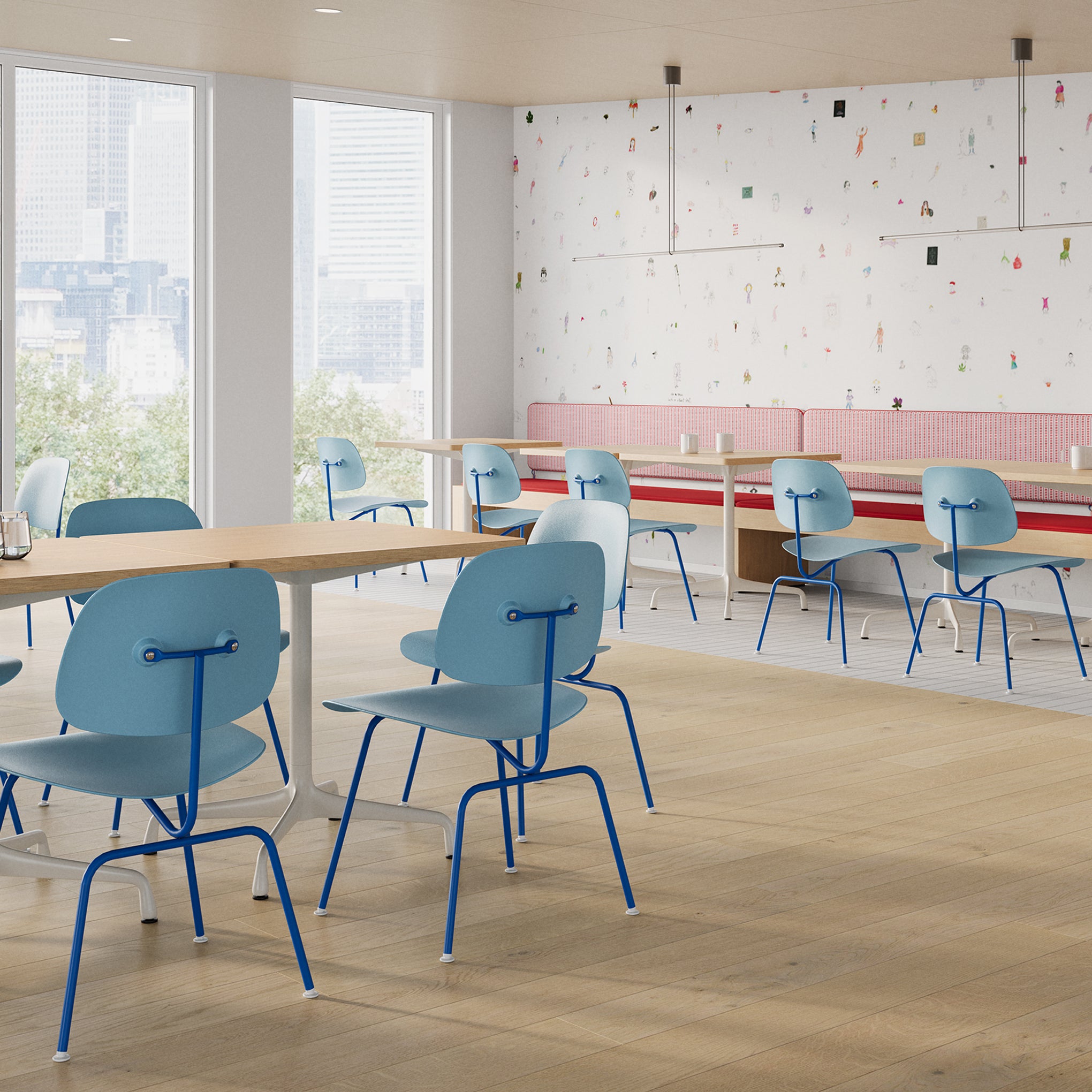 Eames EC-127 Molded Recycled Plastic Dining Chair from Herman