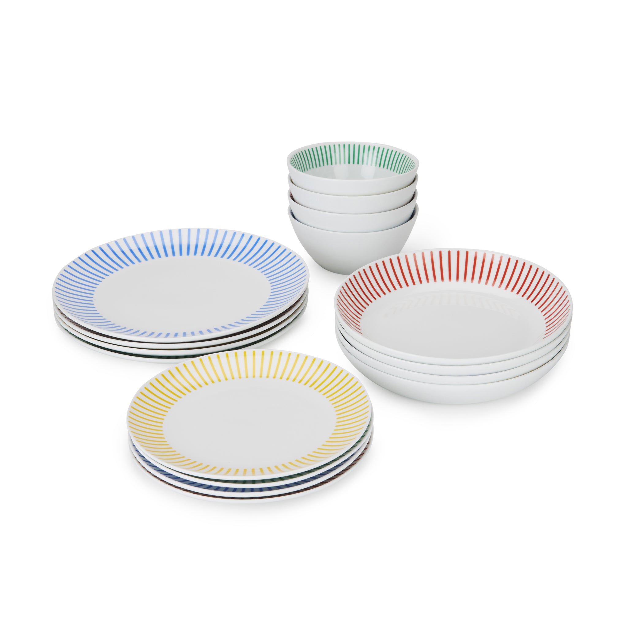 Bodum Jazz Porcelain Dinnerware - Set of 16
