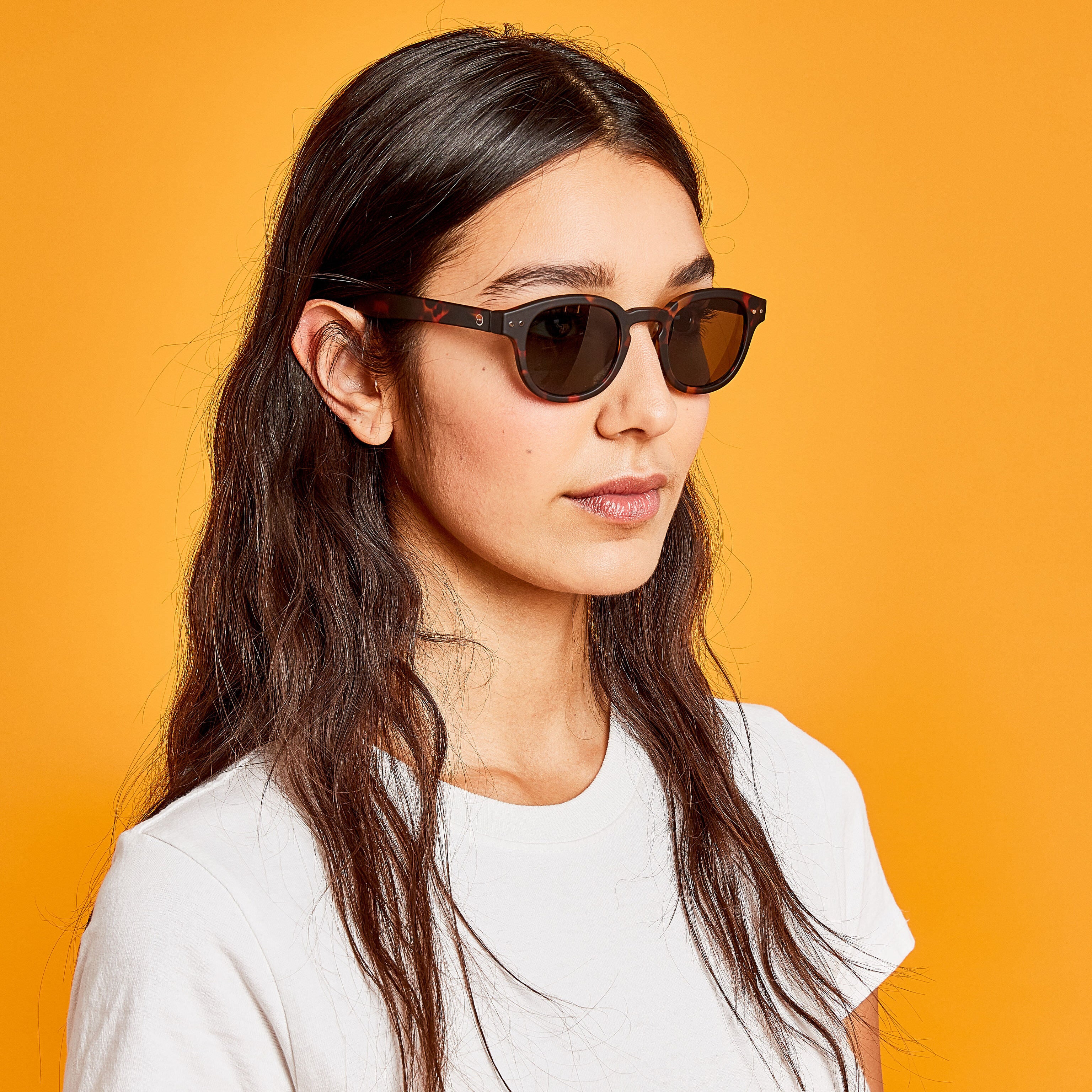 chabiii ⸜❤︎⸝ IZIPIZI Rounded-Edge Square Sunglasses #C - Tortoise – MoMA