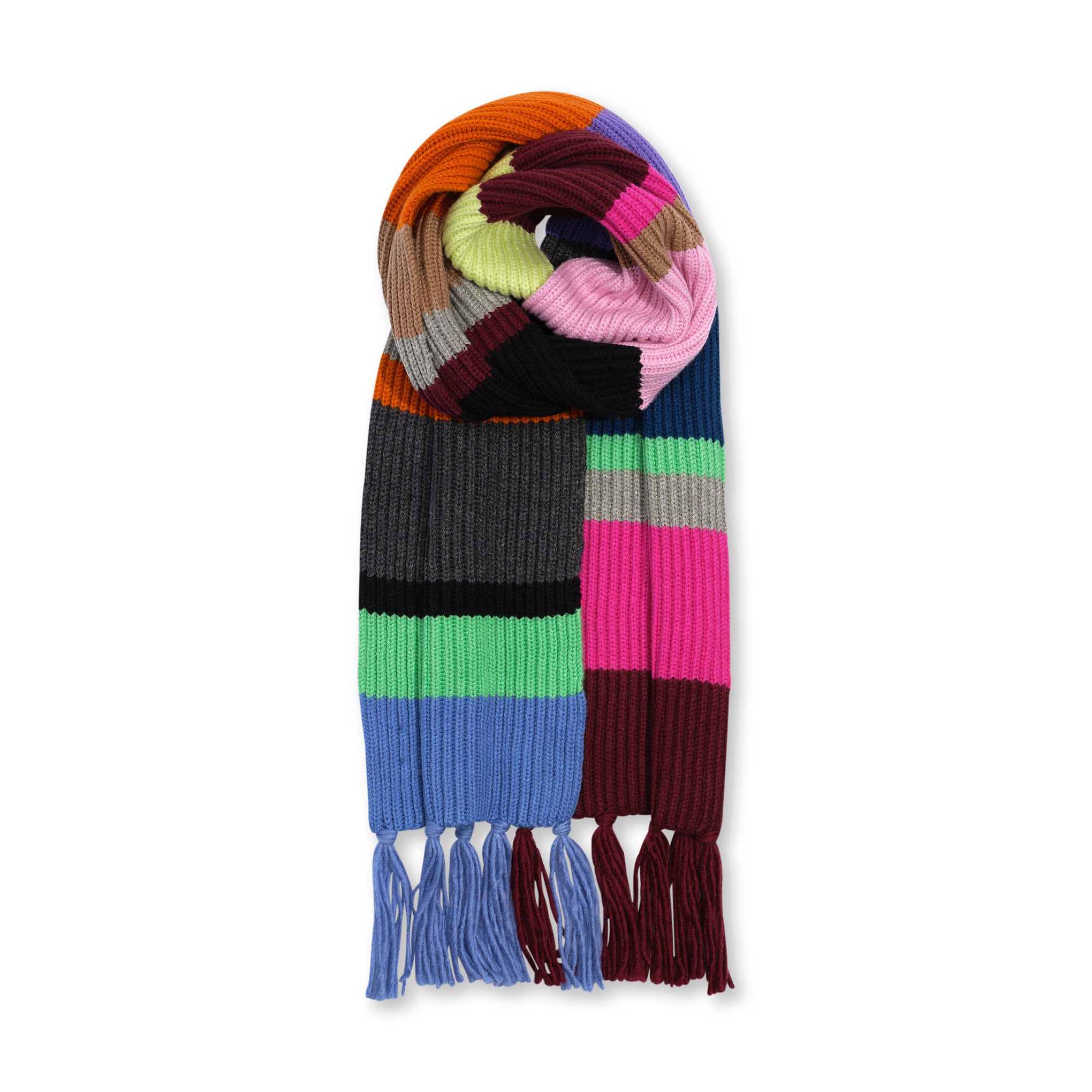 Recycled Scarf Superfine MoMA Store Colorblock Design – Polyester