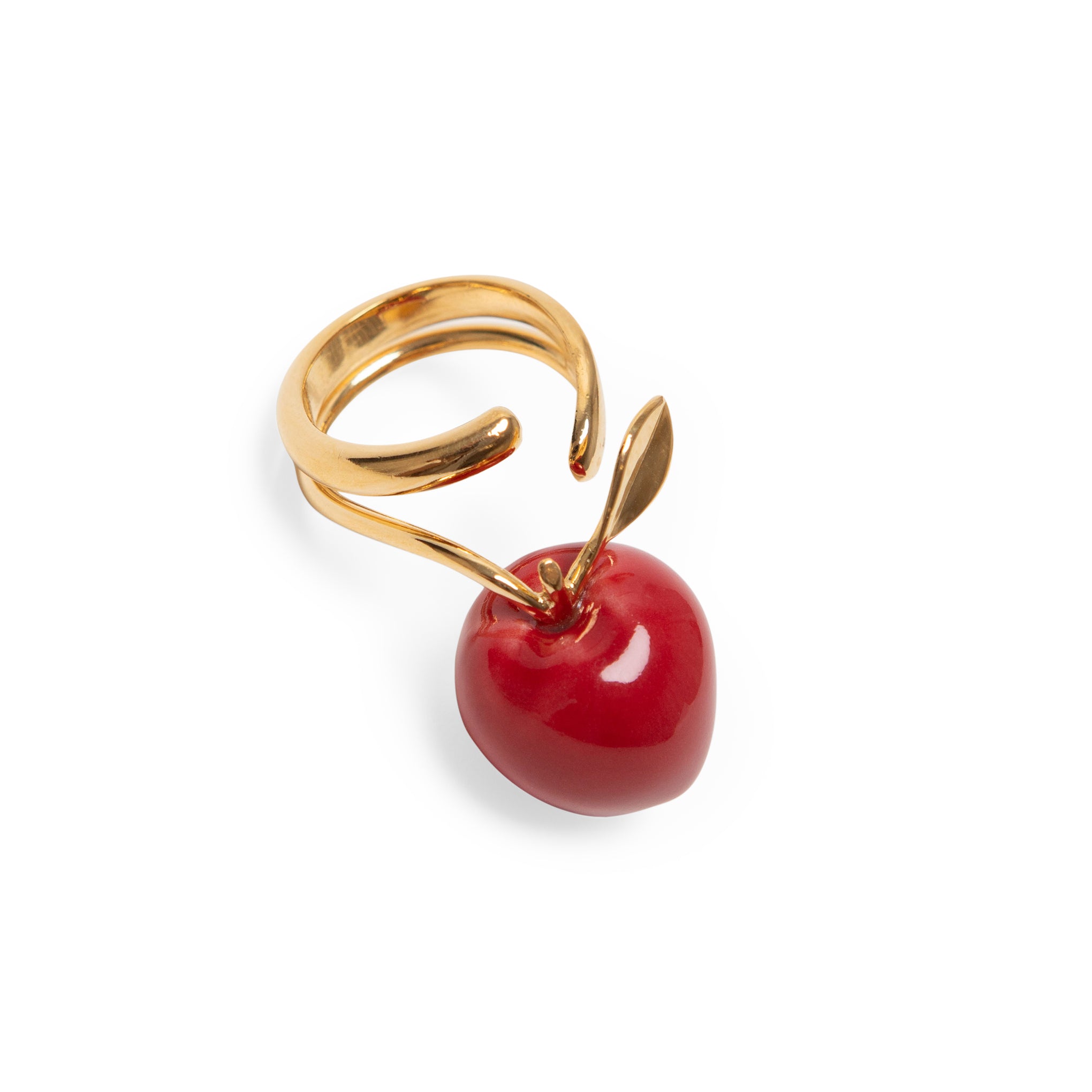 Andrés Gallardo Red Apple Gold-Plated Ring – MoMA Design Store