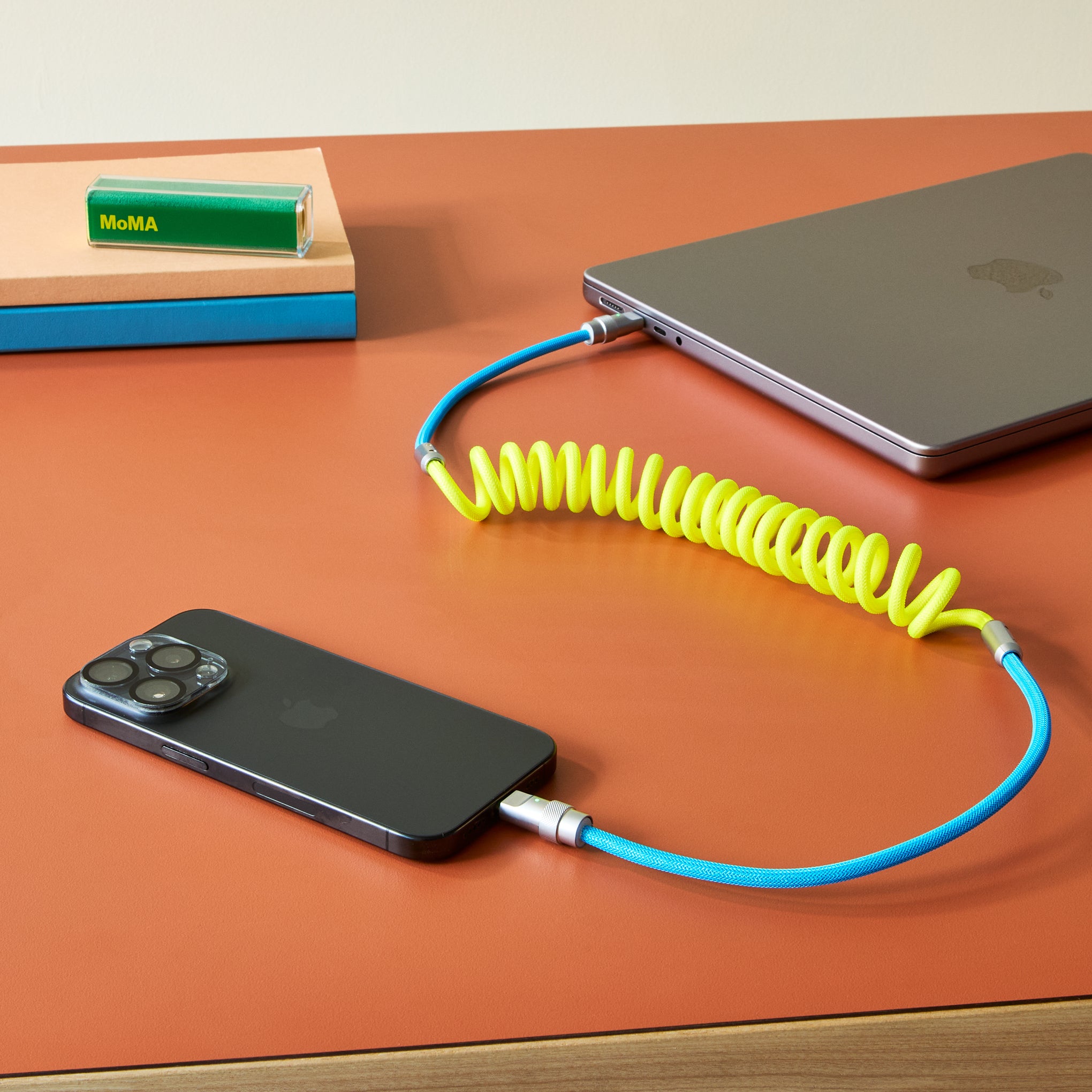 Lollipop USB-C to USB-C Charging Cable - Mint / Orange – MoMA