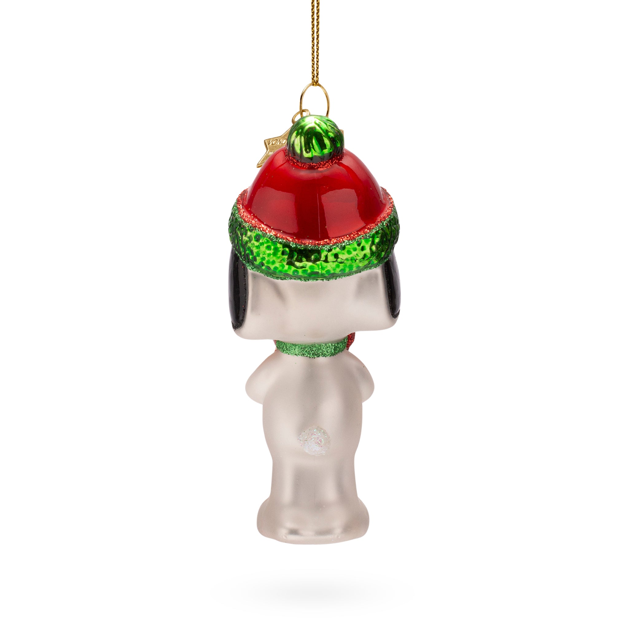 Snoopy Glass Holiday Ornament - Snoopy with Present – MoMA Design