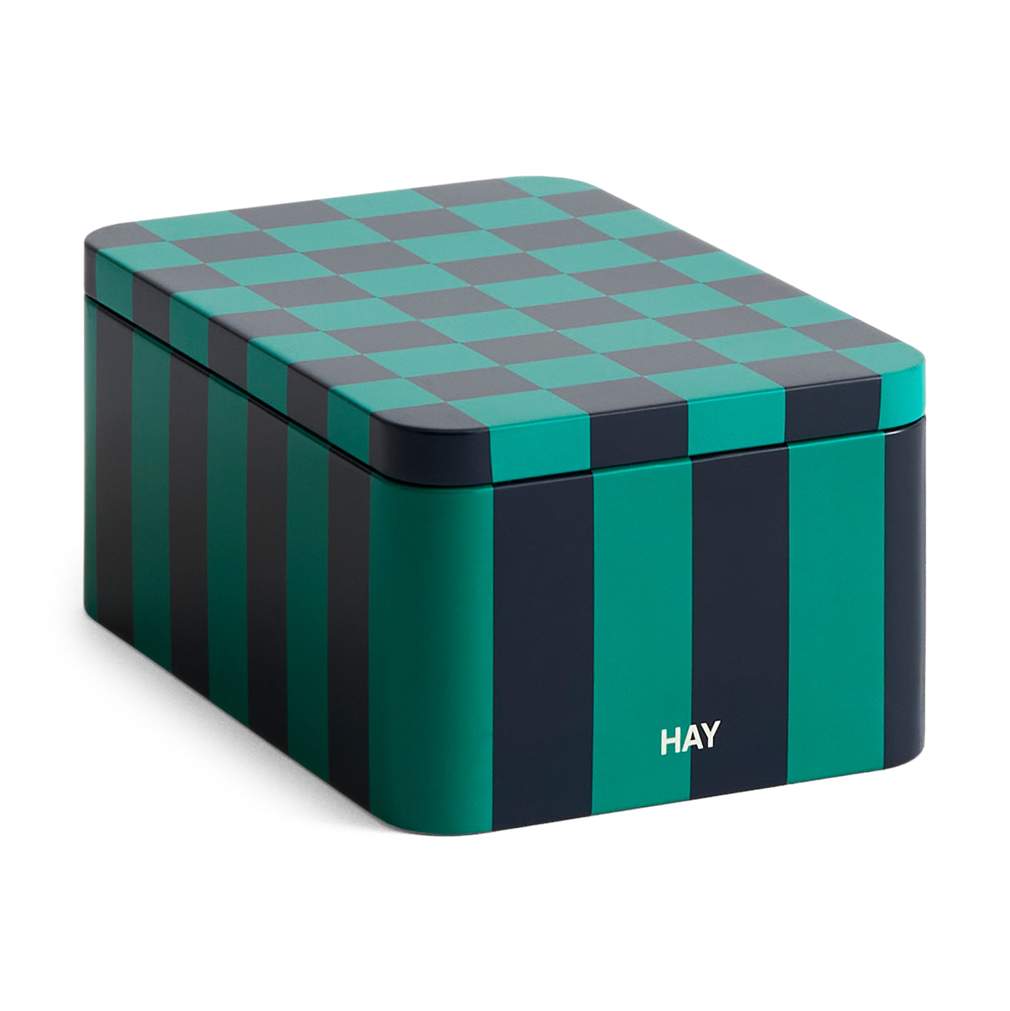HAY Tin Container - Dark Blue/ Green – MoMA Design Store