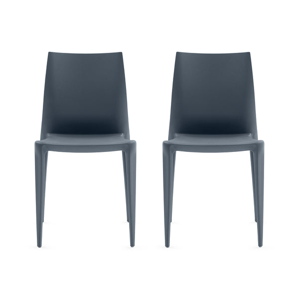 マリオベリーニ　スタッキングチェア　ミッドセンチュリー　ポストモダン　MOMA Mario Bellini Stacking Chair from Heller - Set of 2 - Dark Gray