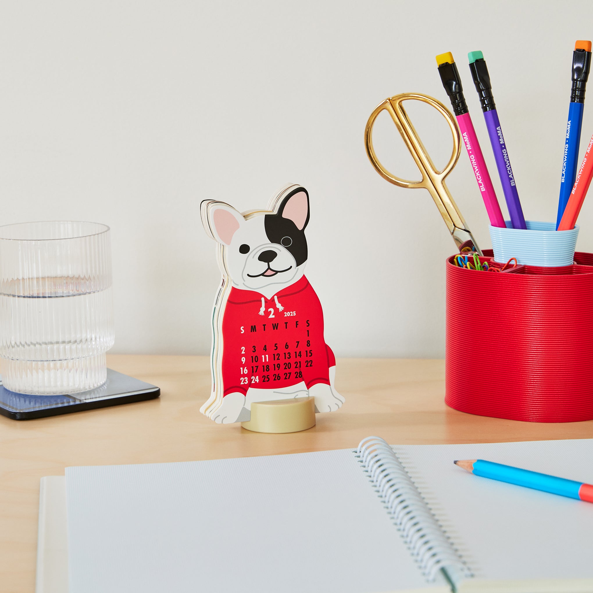 2025 3D French Bulldog Desk Calendar – MoMA Design Store