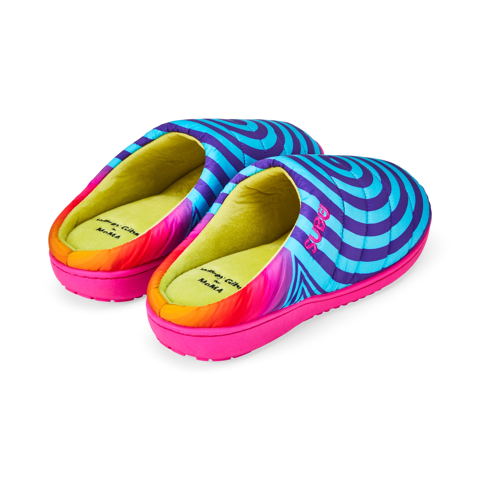 Jeffrey Gibson for MoMA Subu Slippers - Aura Spiral – MoMA Design