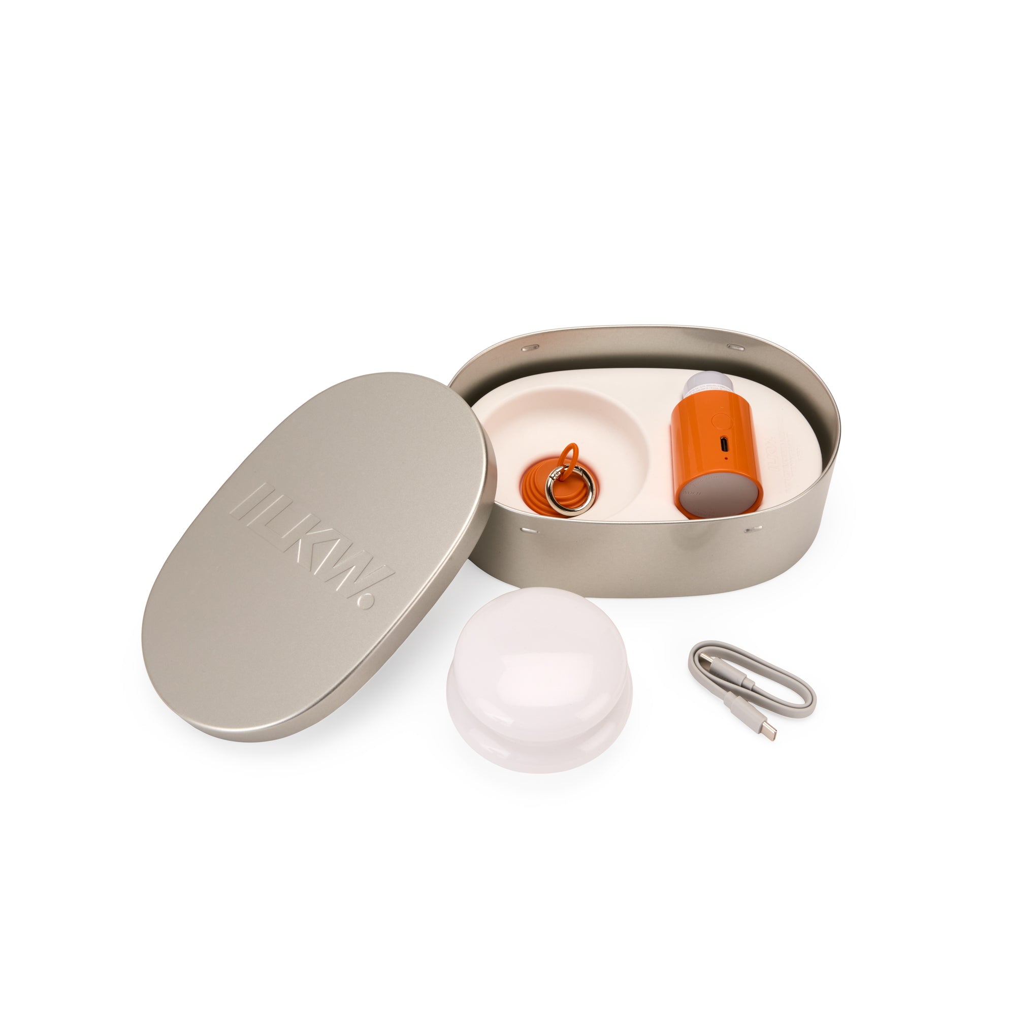 Snowman 8 Mini Portable Lamp - Tangerine – MoMA Design Store