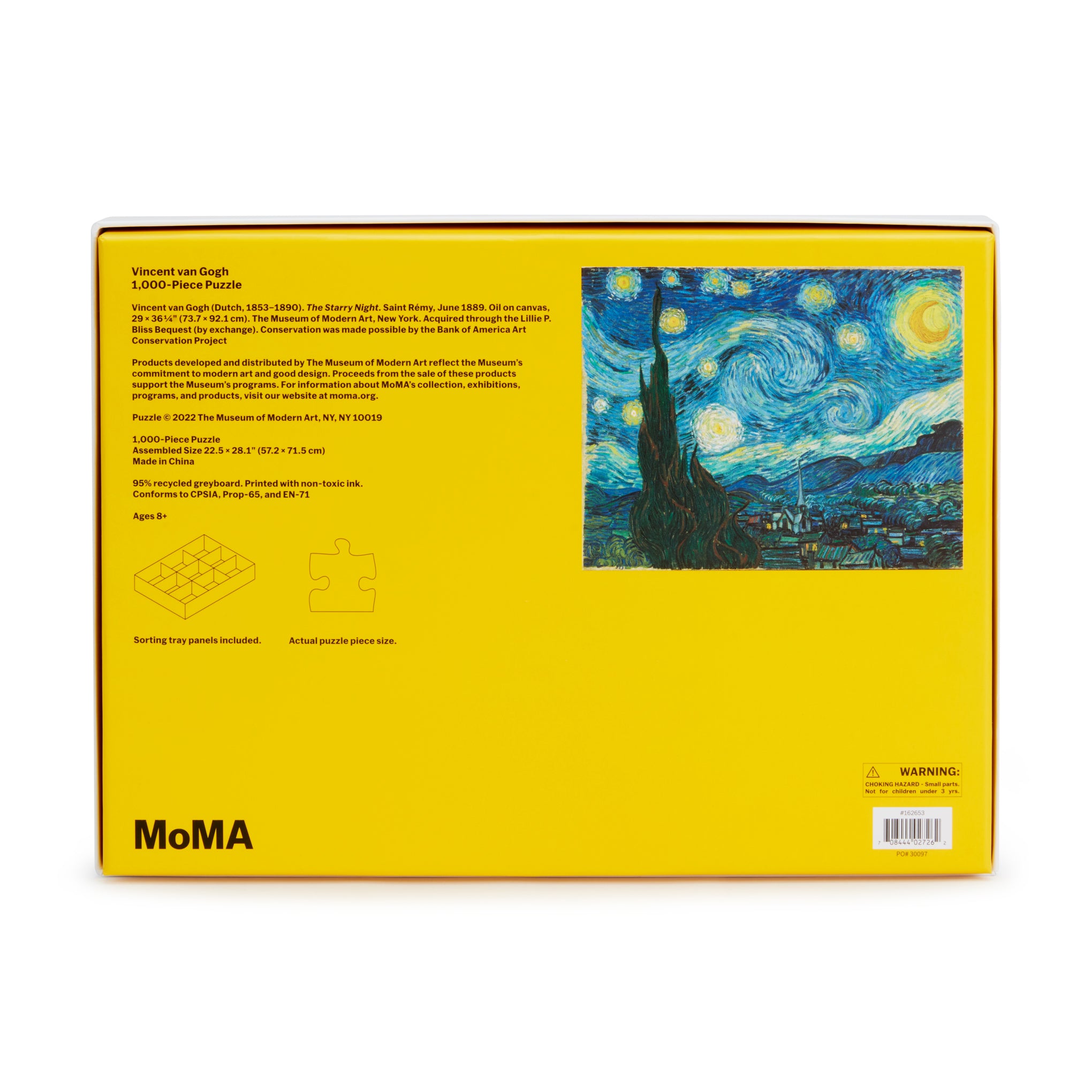 Vincent van Gogh Starry Night Jigsaw Puzzle - 1,000 Pieces – MoMA