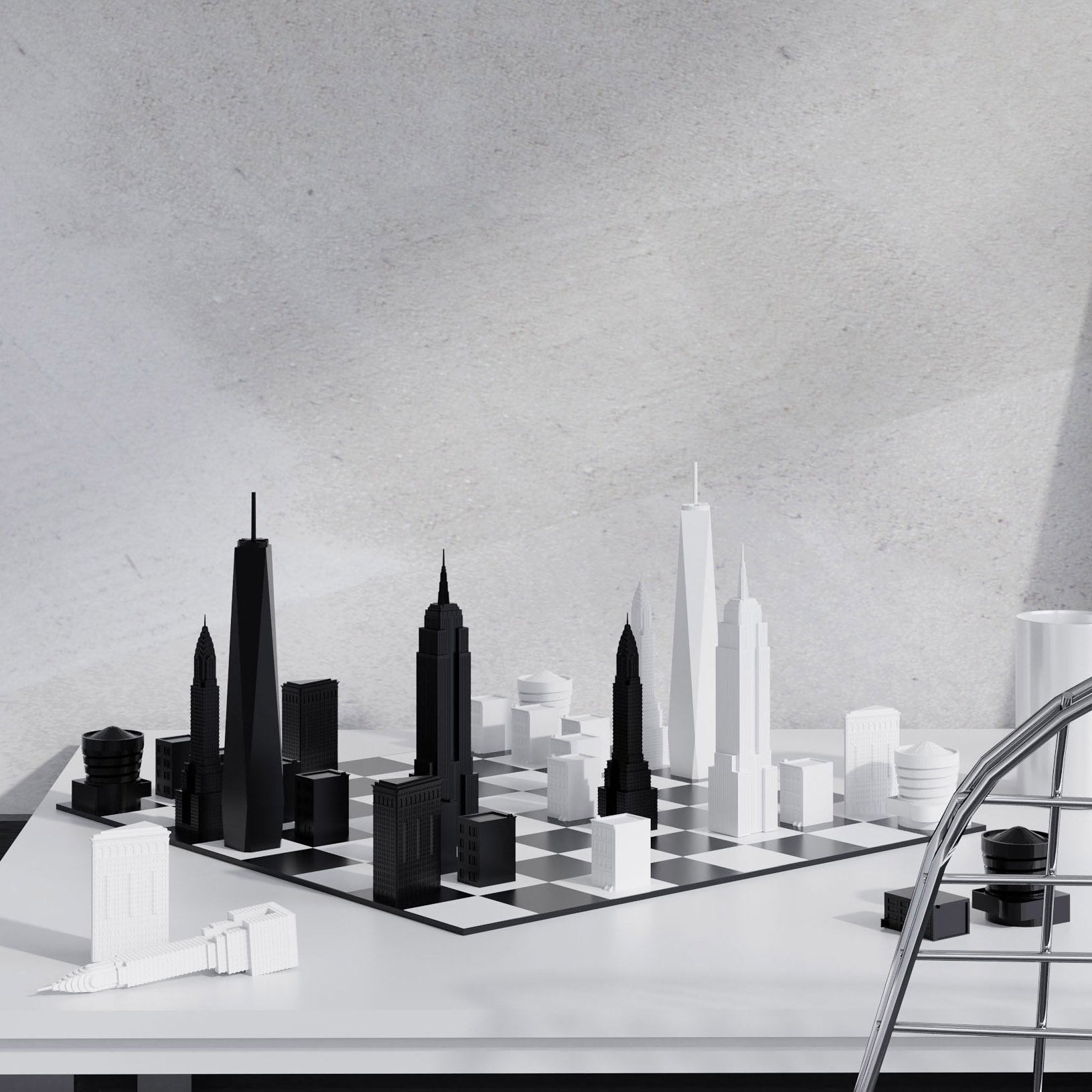 NYC Skyline Chess Set – MoMA Design Store