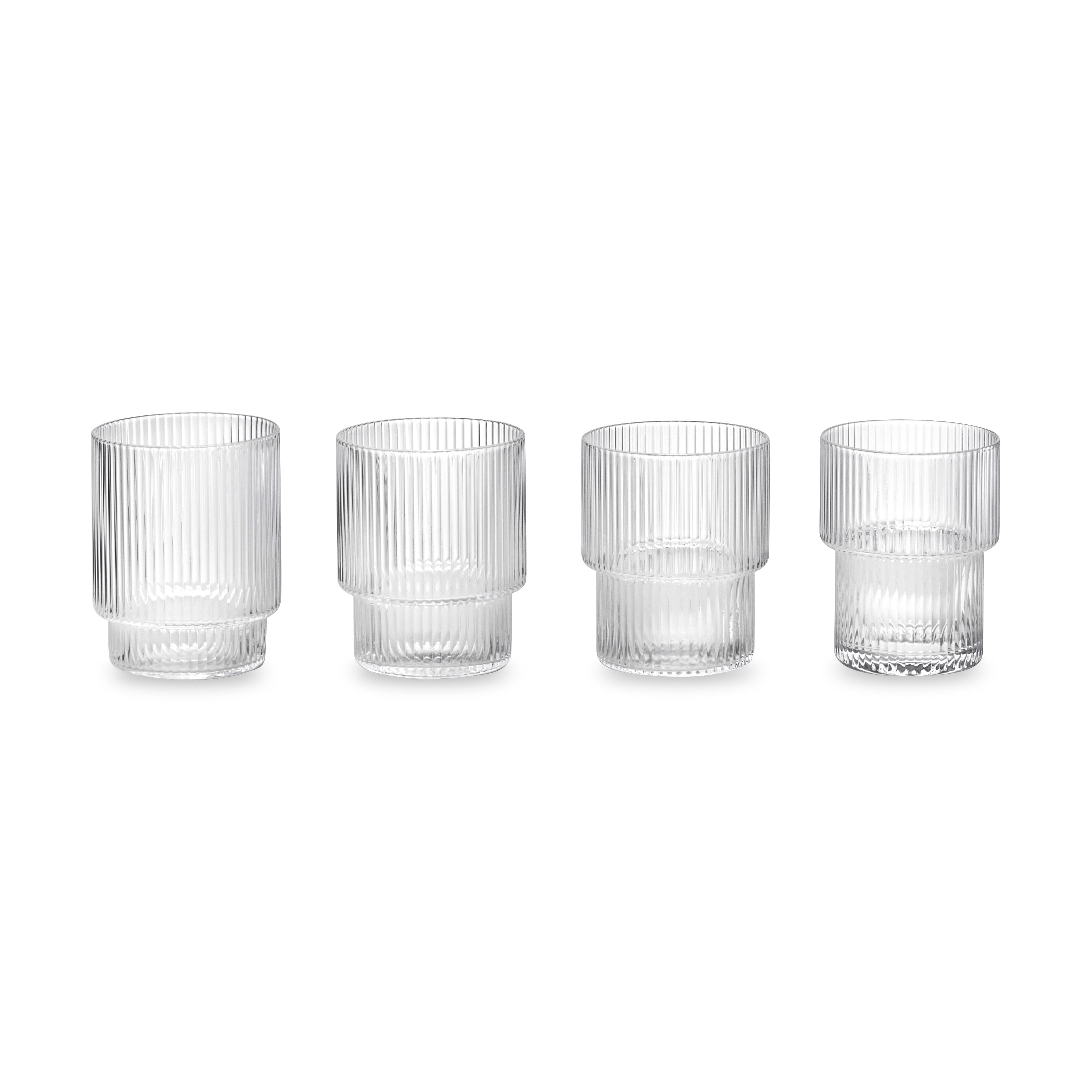 Ripple Stacking Glasses - Set of 4