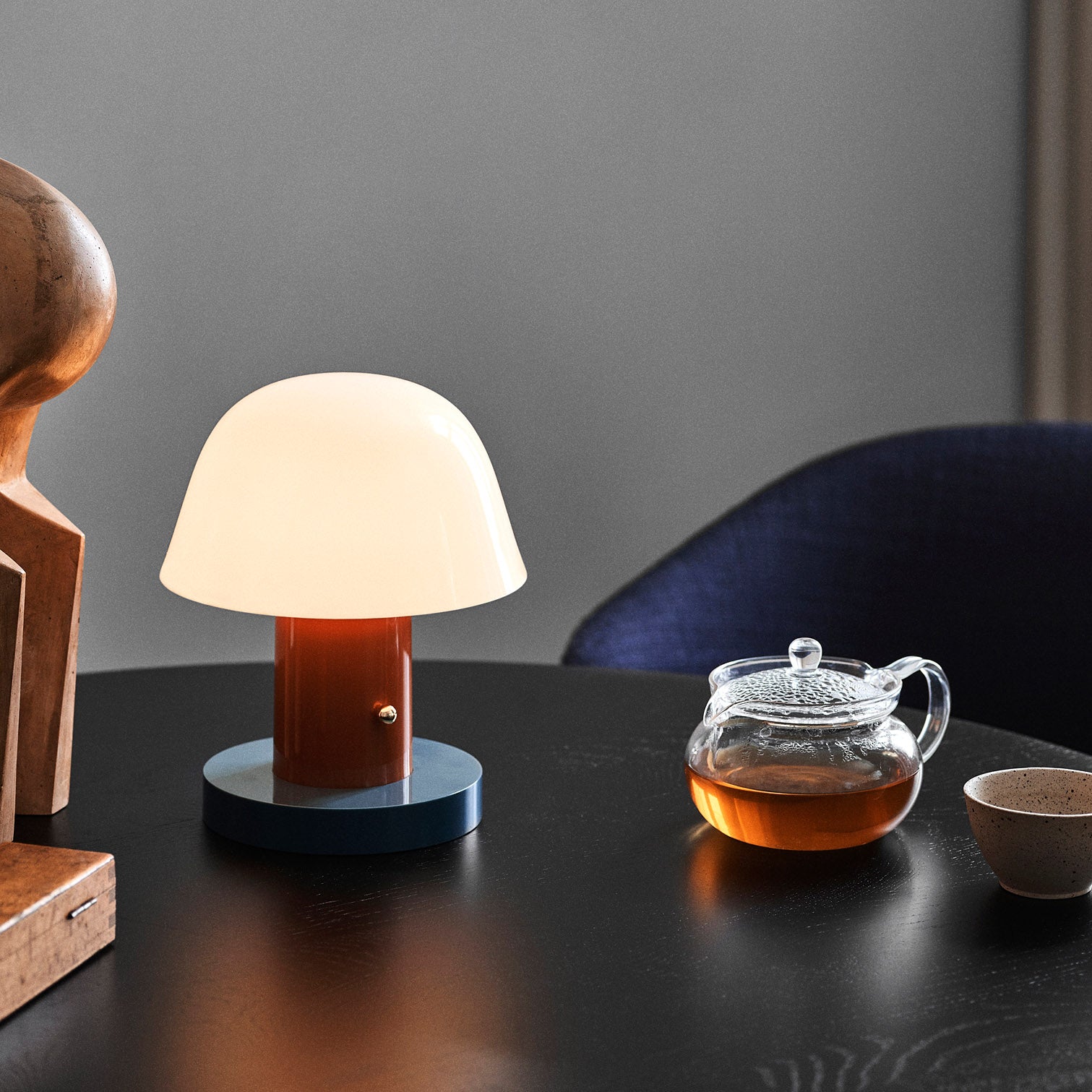 Setago Portable Table Lamp - Rust/ Thunder – MoMA Design Store