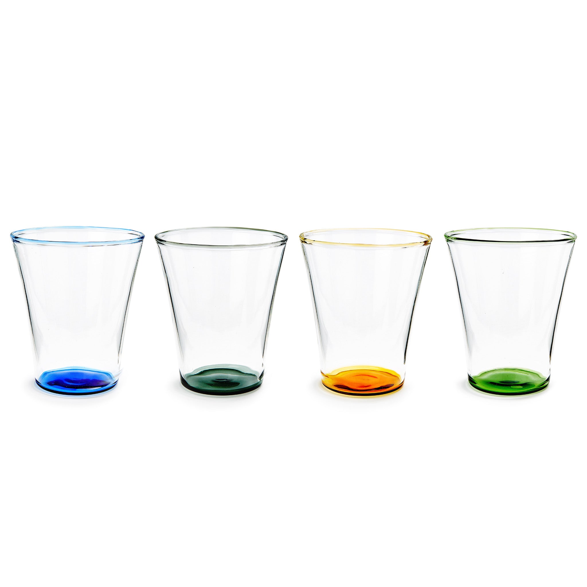 Color Accent Drinking Glasses Set of 4 Short MoMA Design Store