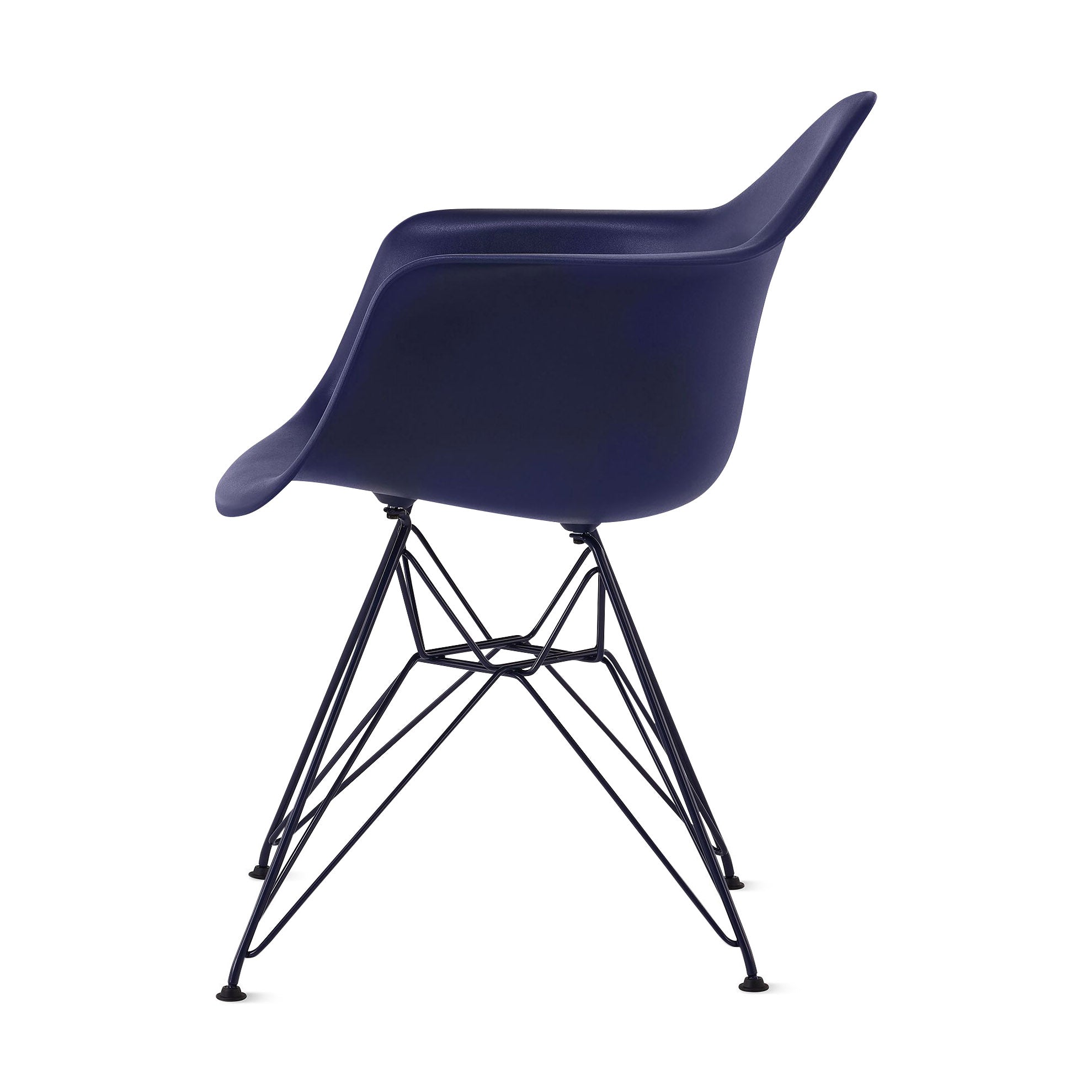 Herman Miller x HAY Eames Molded Recycled Plastic Armchair - Black