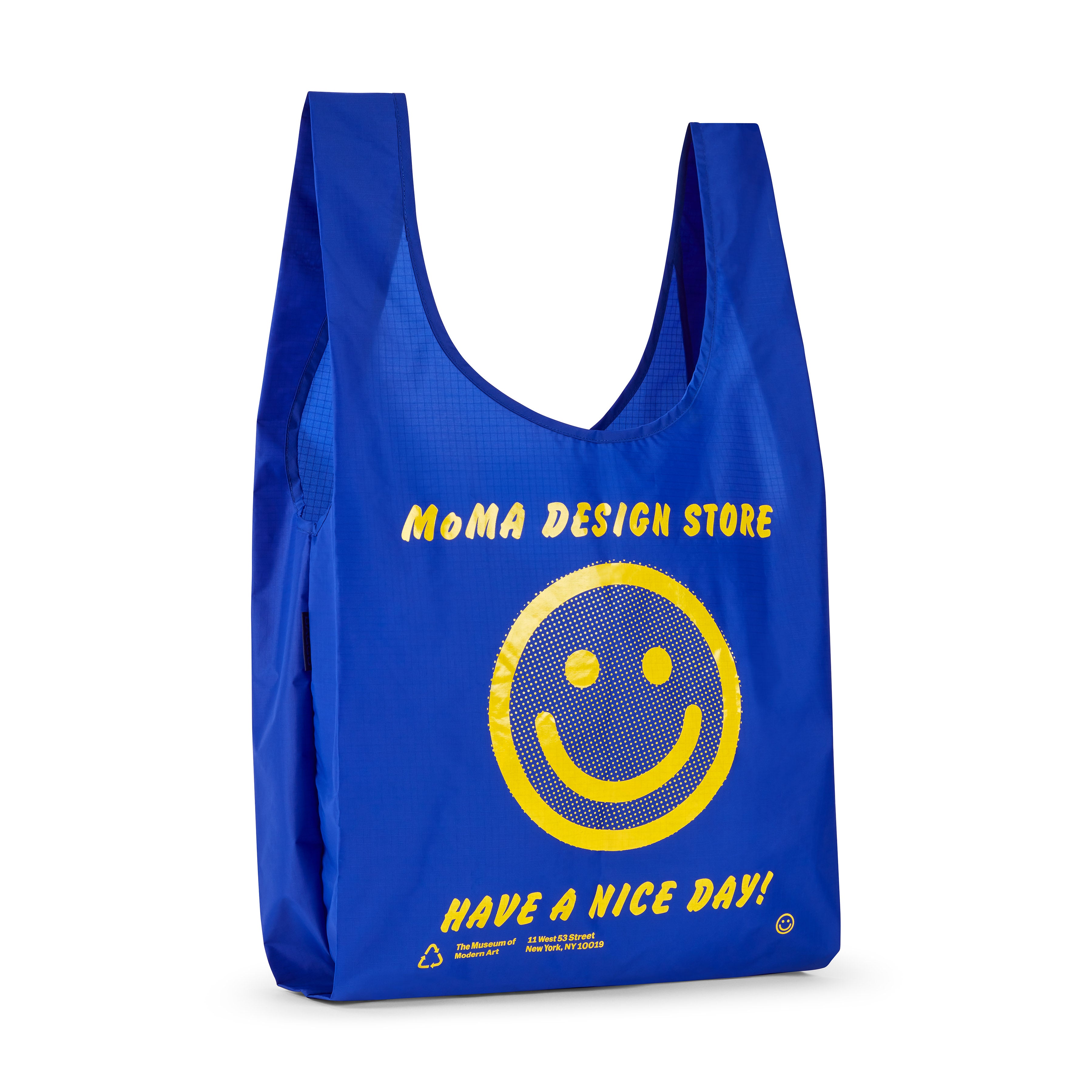 MoMA Baggu Recycled Nylon Tote Bag - Blue – MoMA Design Store