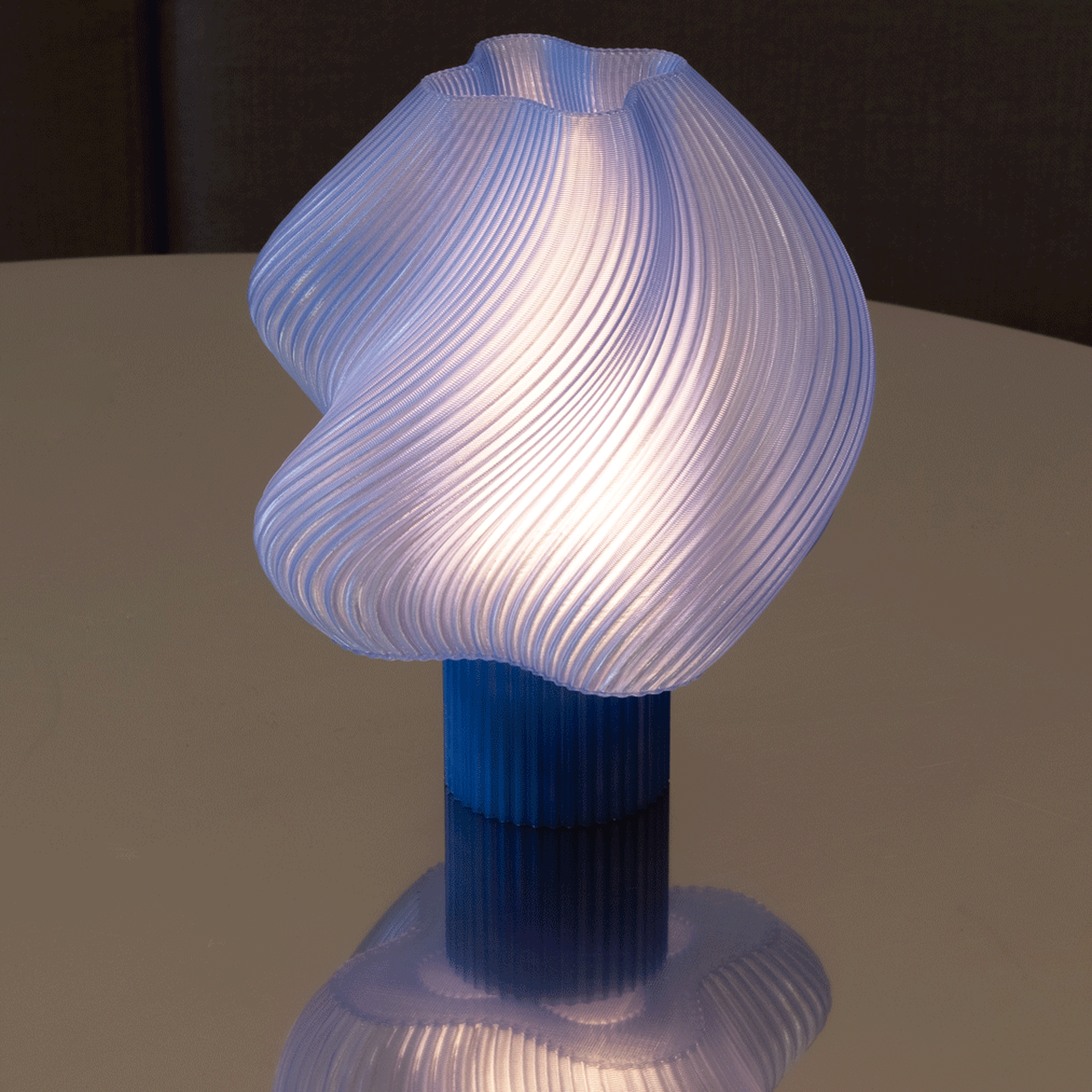 Soft Serve 3D-Printed Lamp - Blueberry Sorbet – MoMA Design Store