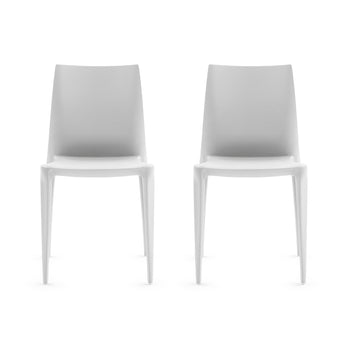 Mario Bellini Stacking Chair from Heller - Set of 2 - Light Gray