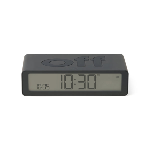 Lexon Flip Rechargeable Alarm Clock - Dark Grey – MoMA Design Store