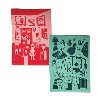 Art Lovers Cotton Tea Towels - Set of 2