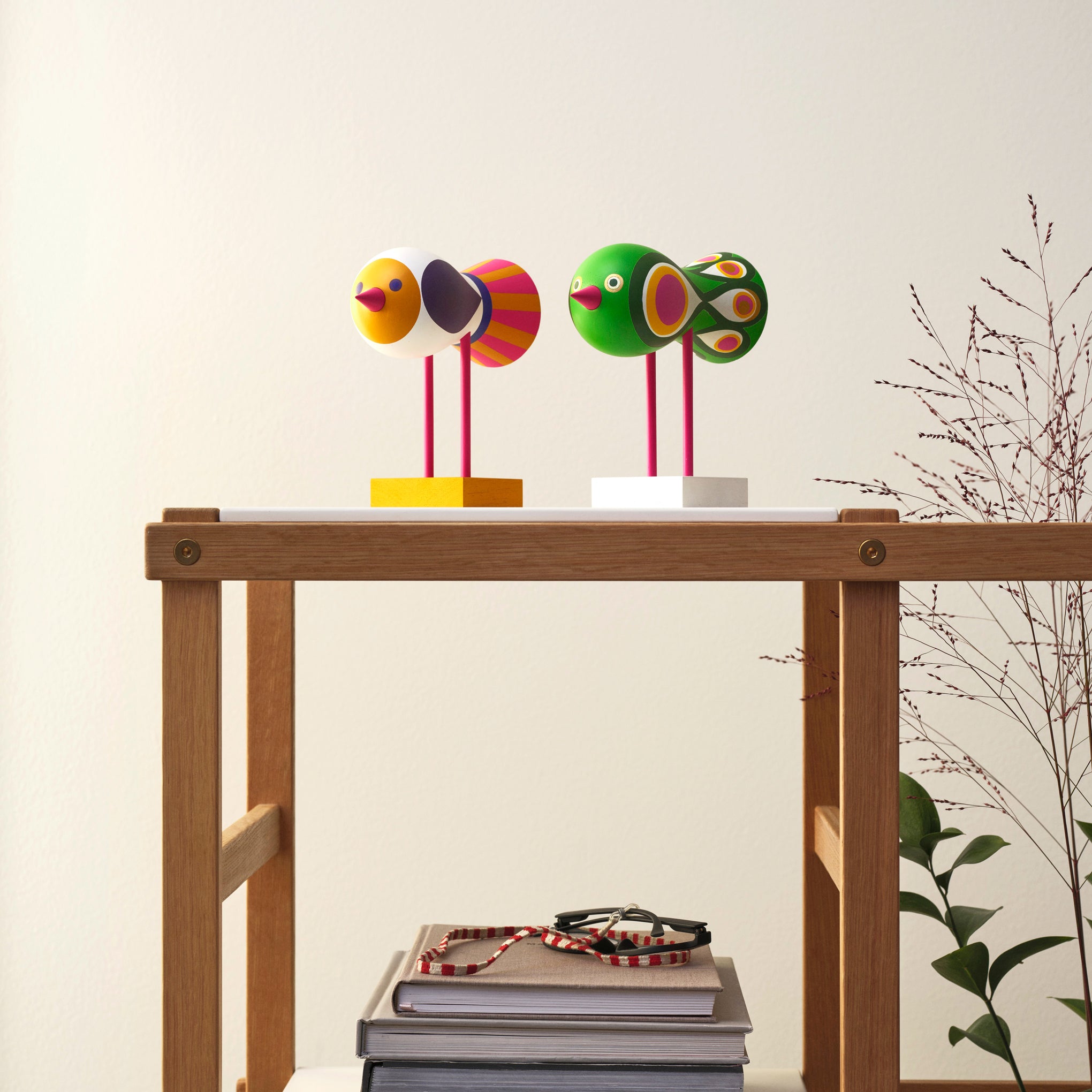 Lisa Larson Wooden Bird Object - Yellow Base – MoMA Design Store