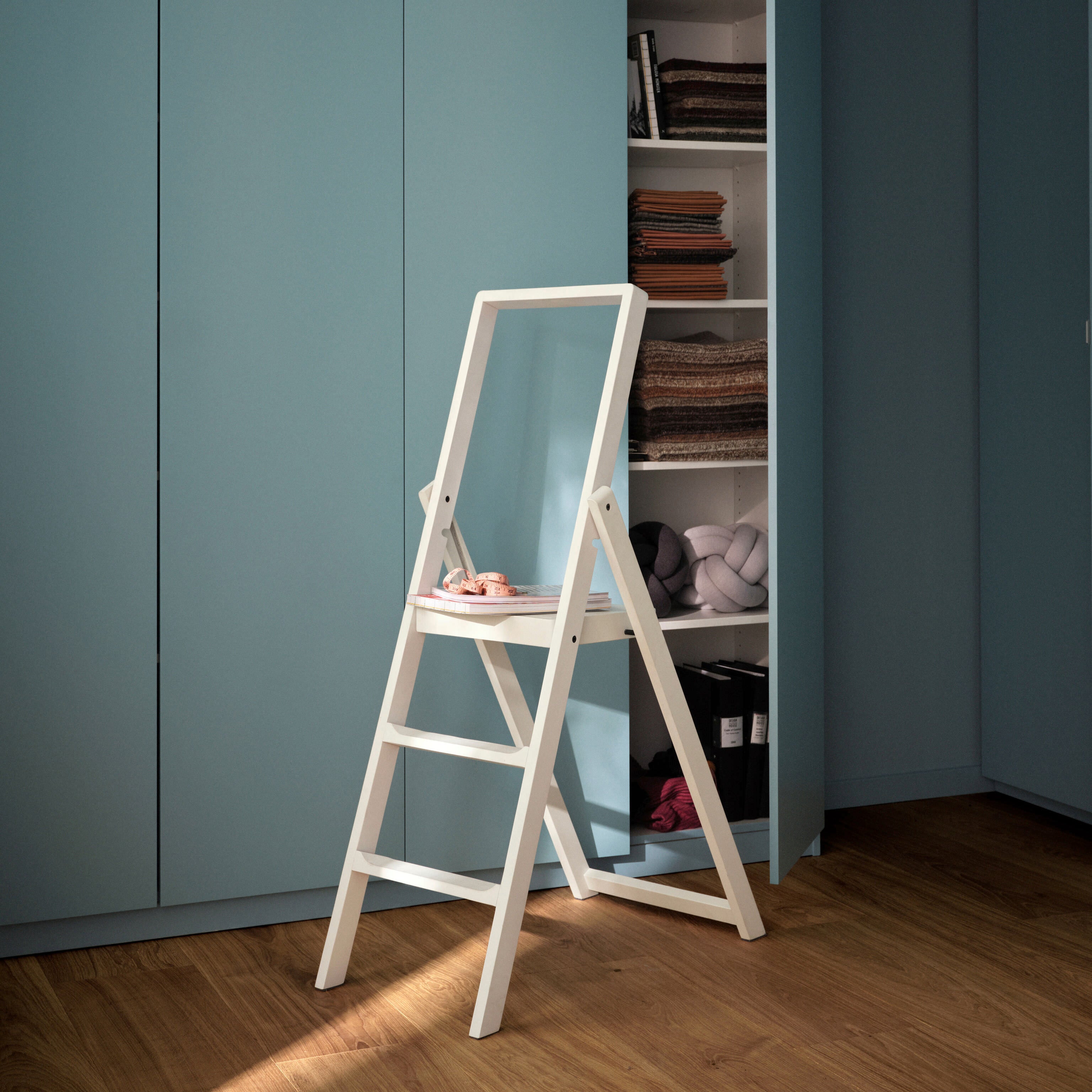 Design House Stockholm Foldable Step Ladder - White Beech Wood – MoMA ...