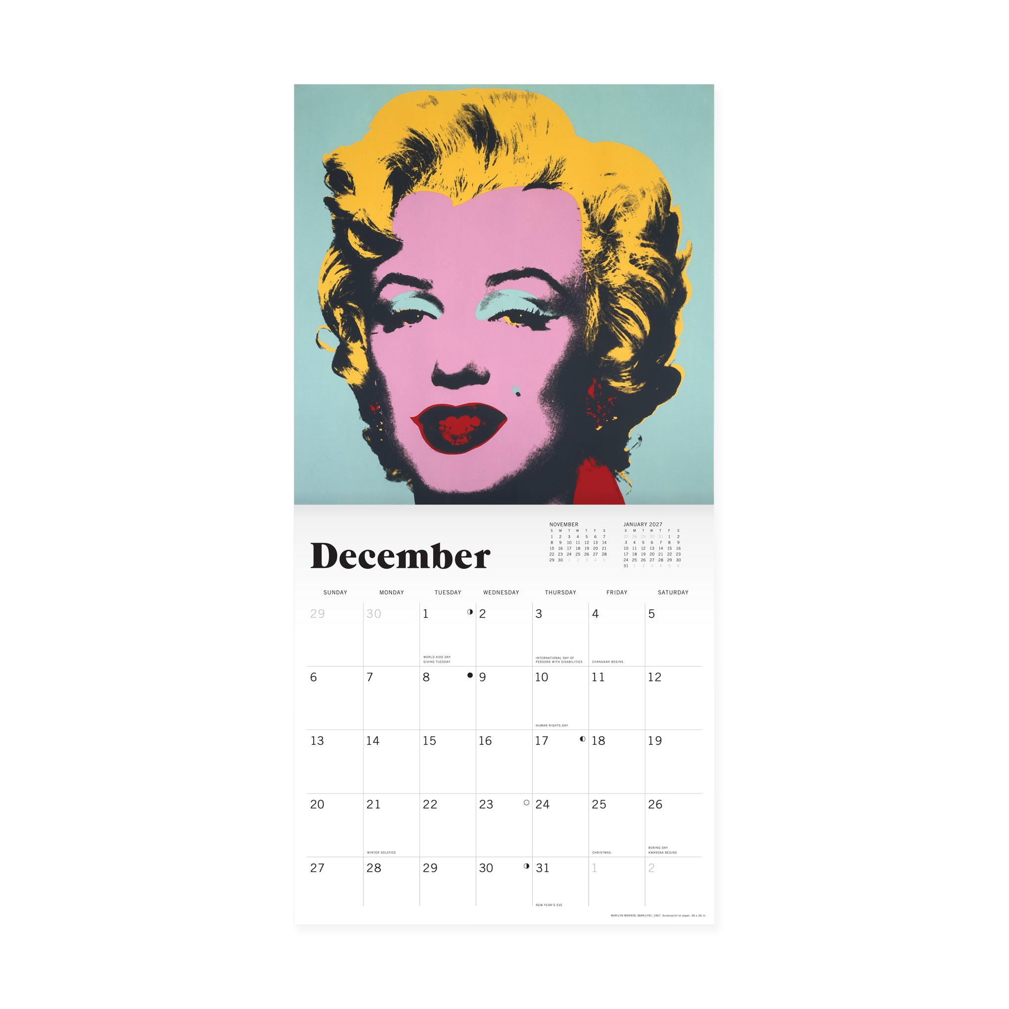2026 Andy Warhol Wall Calendar – MoMA Design Store
