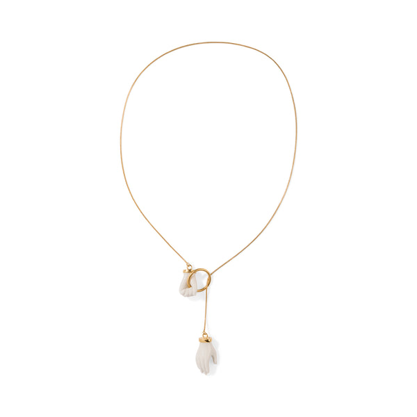 Andrés Gallardo Little Hands Link Gold-Plated Necklace – MoMA