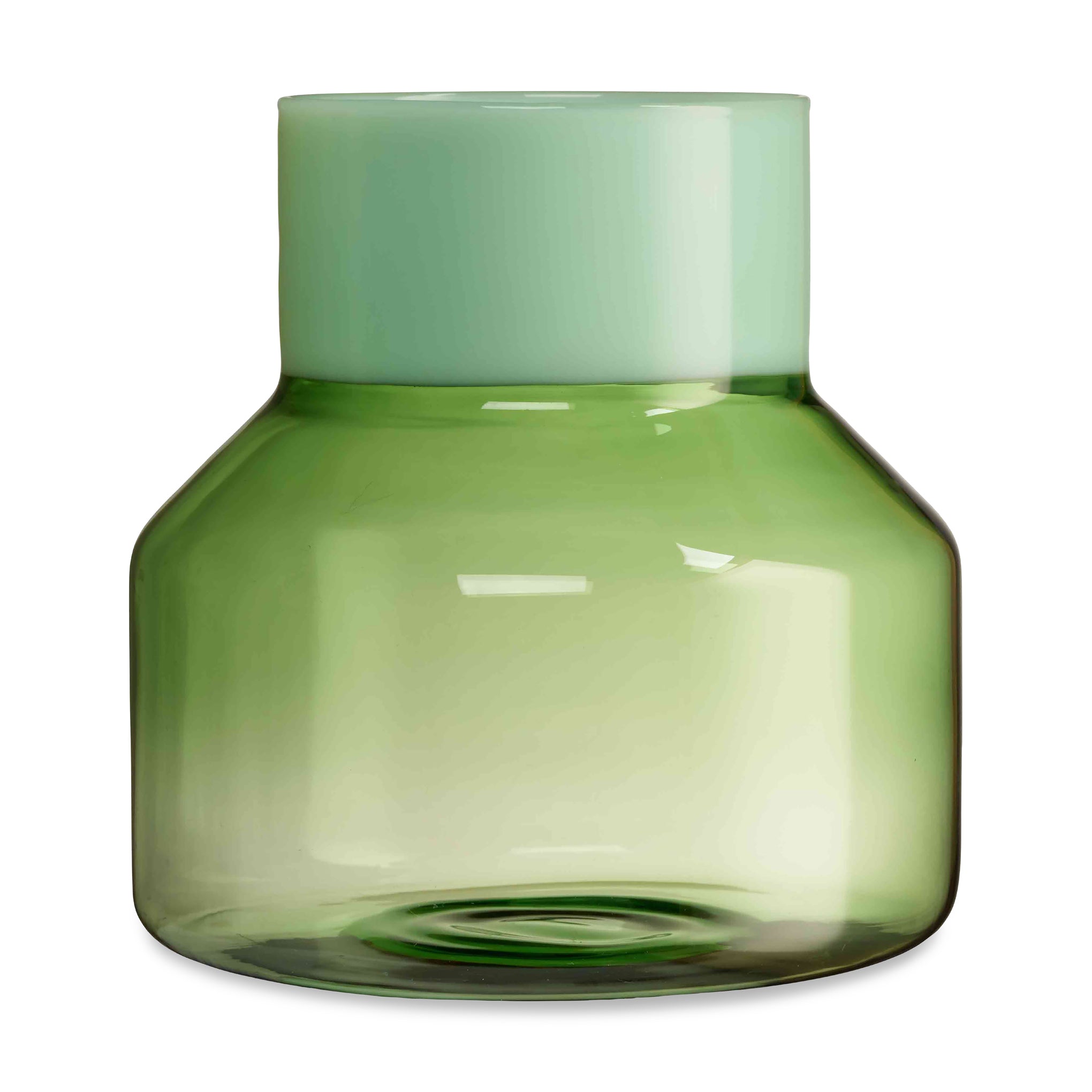 Generous Glass Vase - Green