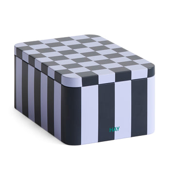 HAY Tin Container - Dark Blue/ Lavendar
