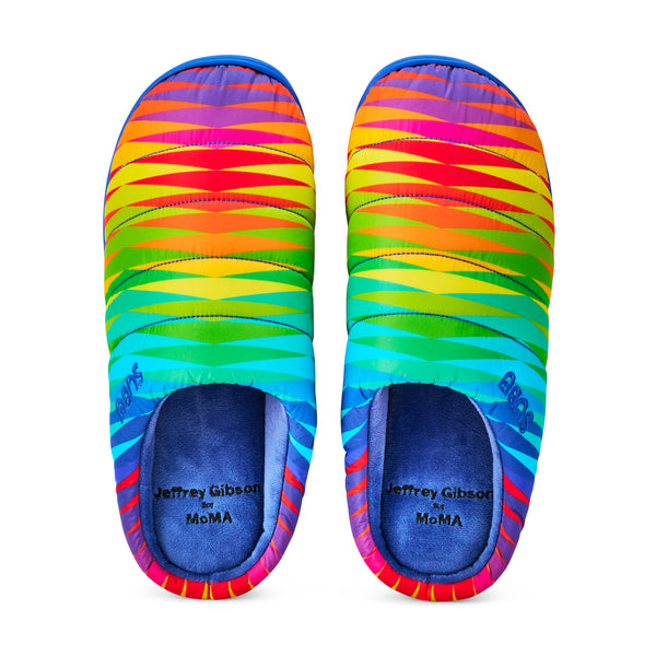Jeffrey Gibson for MoMA Subu Slippers - Chevron Spectrum – MoMA