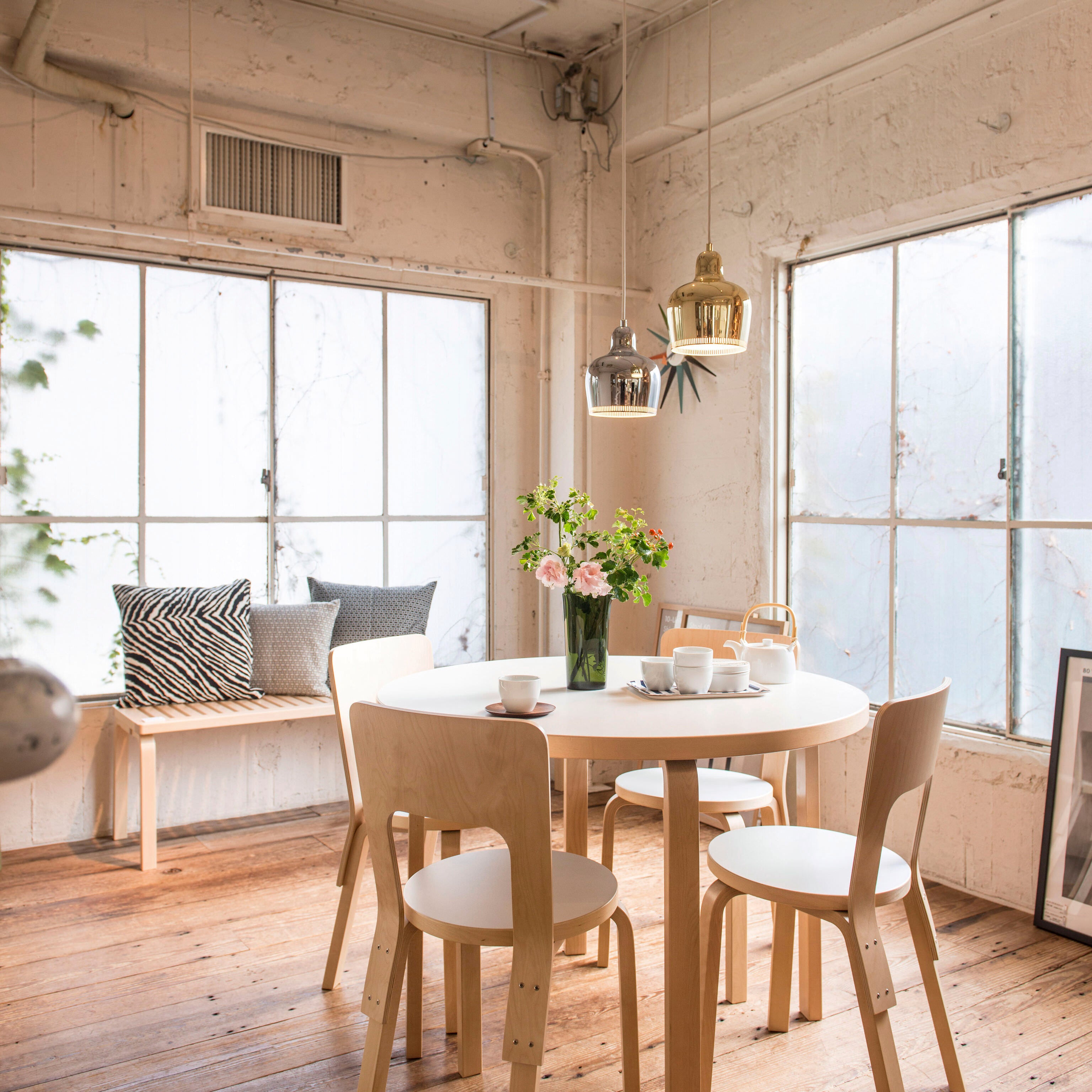 Artek Aalto Golden Bell A330S Pendant Light - Chrome – MoMA Design