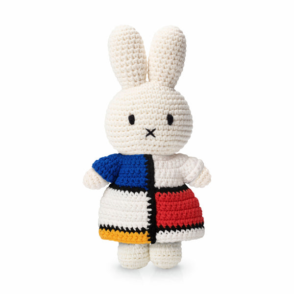 Miffy and Friends Crochet Mondrian Plush Toy - Miffy – MoMA Design