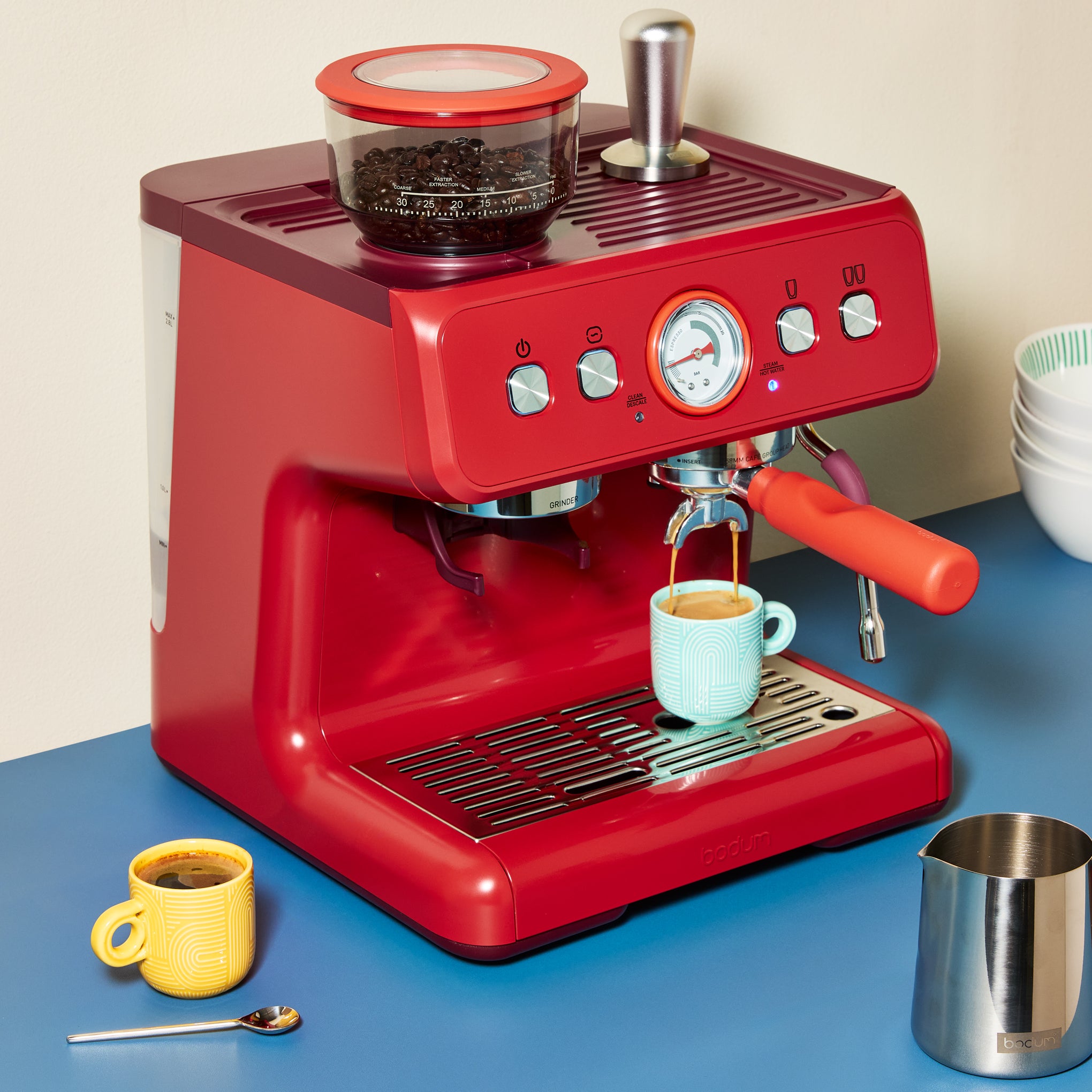 Bodum Espresso Machine with Bean Grinder – MoMA Design Store