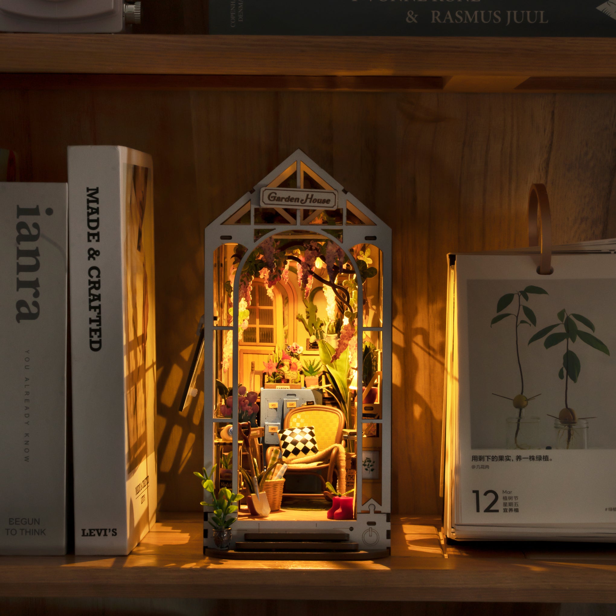 MOMA ブックニチュア Rolife DIY Miniature House Kit - Garden – MoMA Design Store