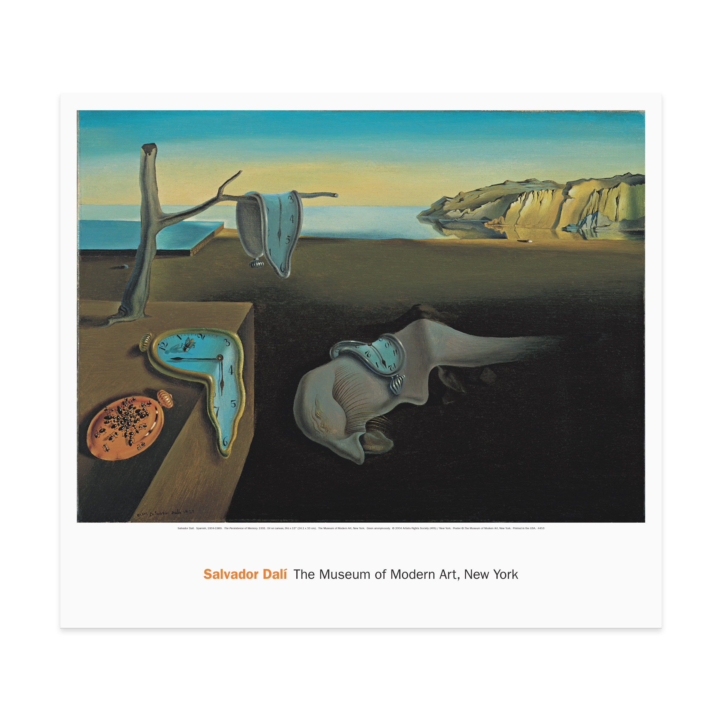 Poster Dali: The Persistence of Memory – MoMA Design Store